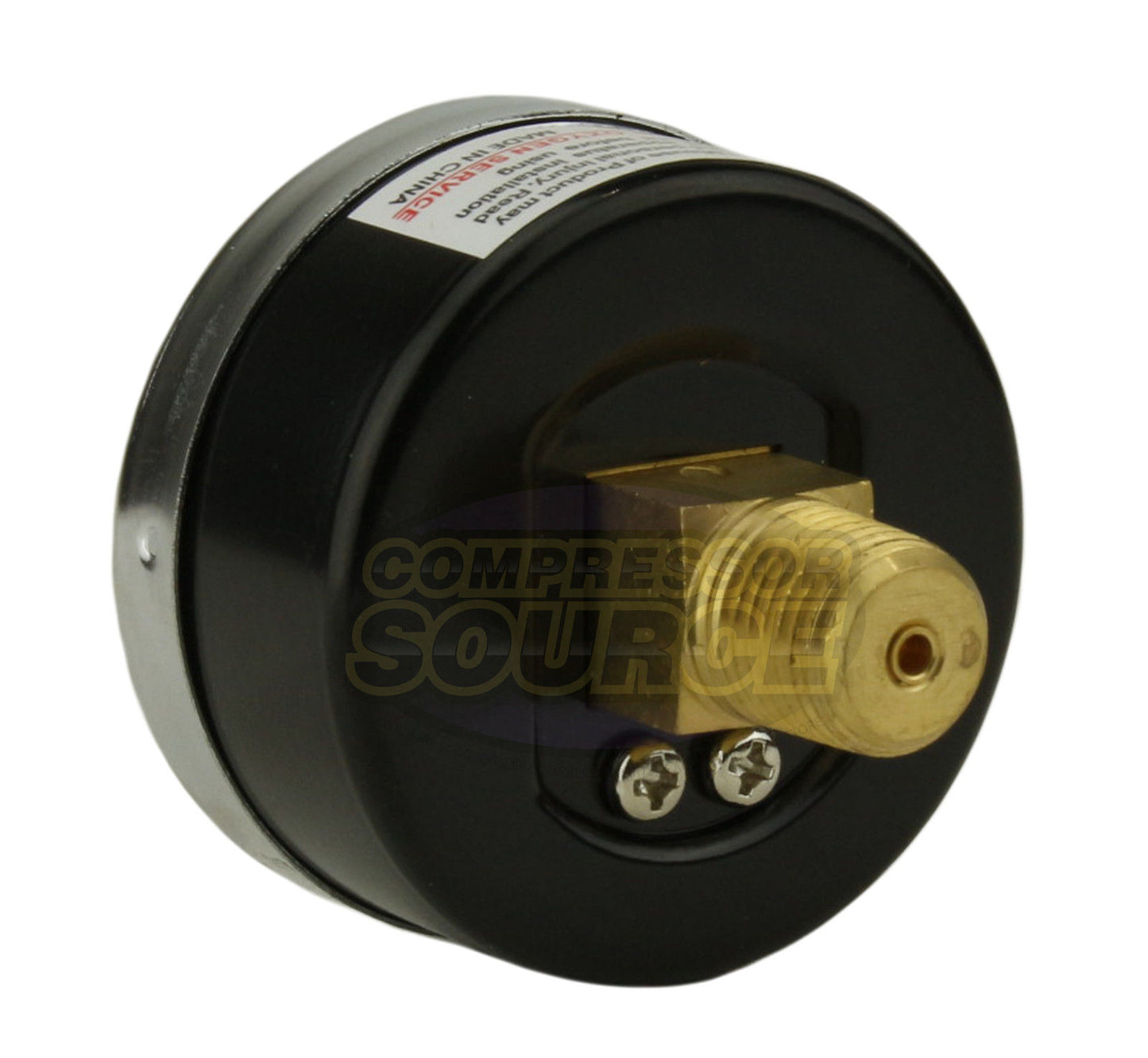 1/4" NPT 0 to -30 PSI Vacuum Air Pressure Gauge Center Back Mount With 2" Face