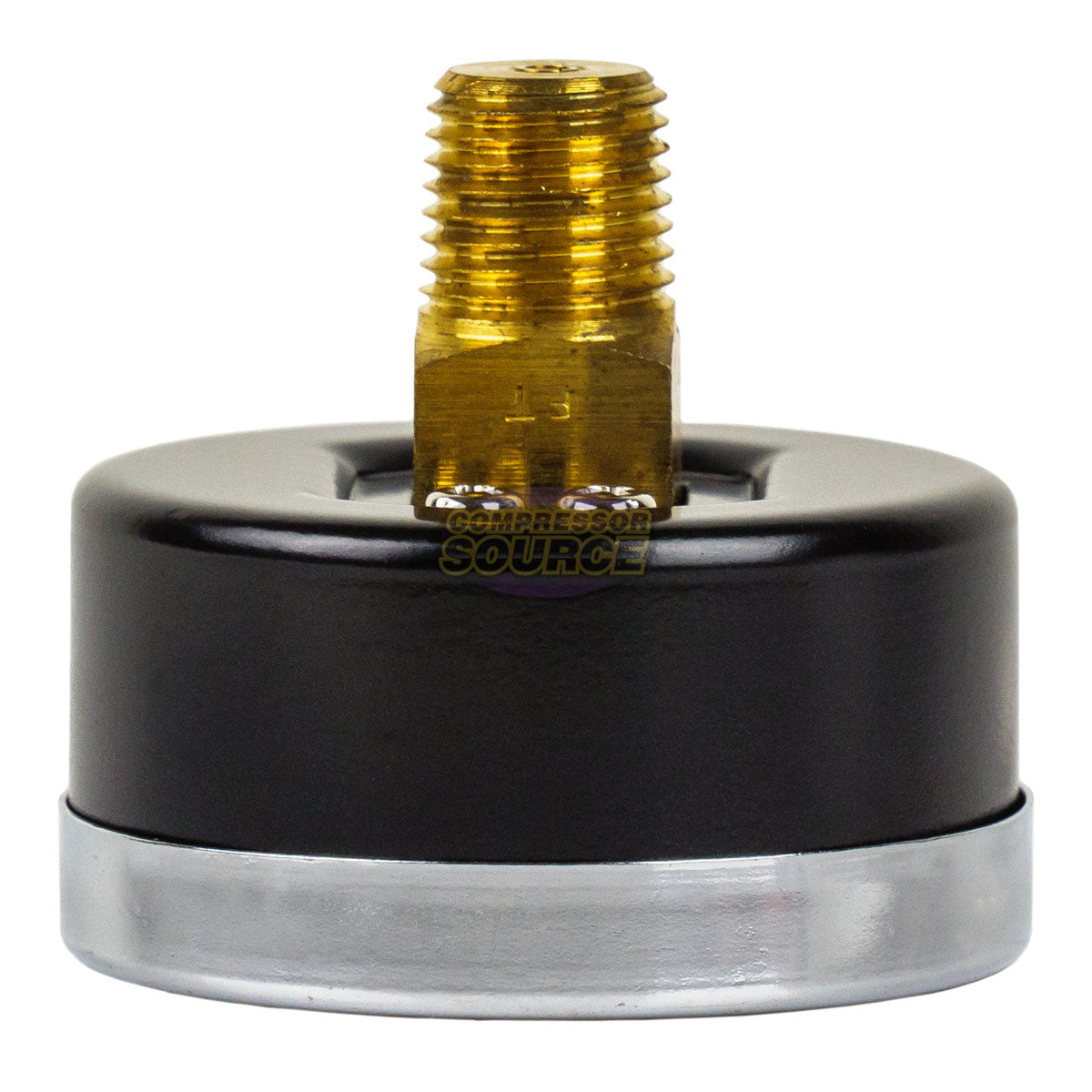 1/4" NPT Air Pressure Gauge 0-300 PSI Back or Rear Center Mount 2" Face 102D-204H