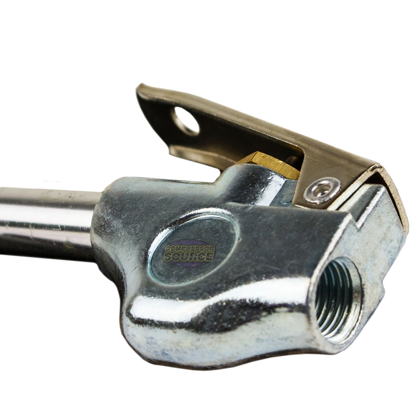 12" Inch Blow Gun Compressed Air Blowgun Tool 1/4" NPT Rubber Tip Curved 10582