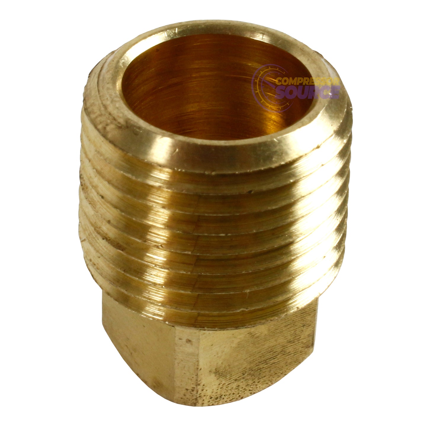 1/2" NPTF Barstock Square Head Plug Solid Brass Pipe Fitting End Cap 109F