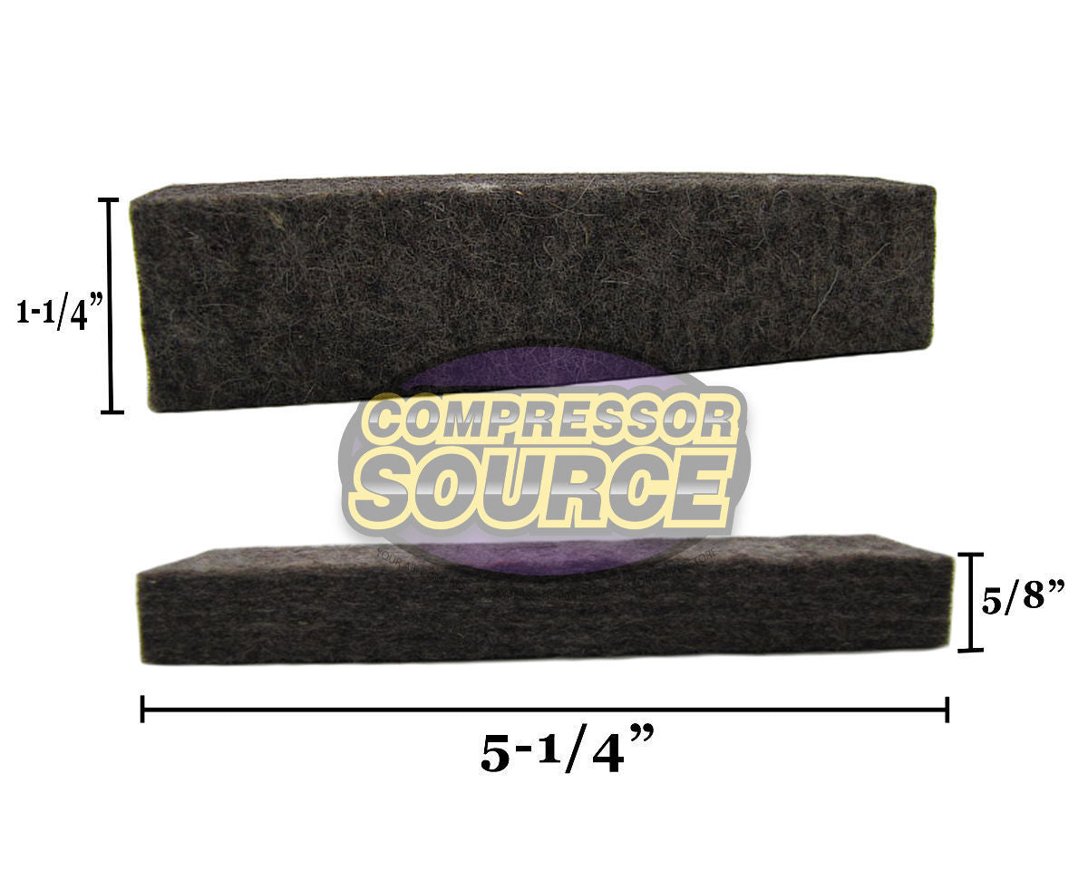 Quincy Air Compressor QTS3 QTS5 Felt Air Intake Filter 5-1/4" Long 5/8" Thick