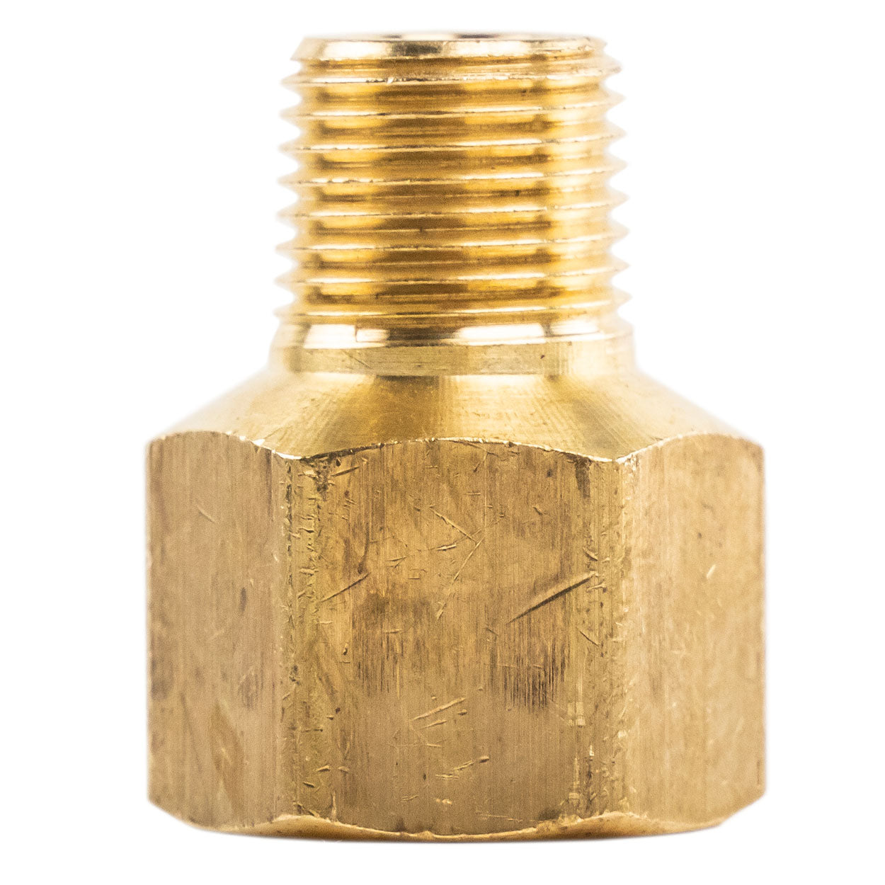 1/4" FNPT 1/8" MNPT Pipe Adapter Solid Brass Pressure Gauge Connector Extender 120RCA