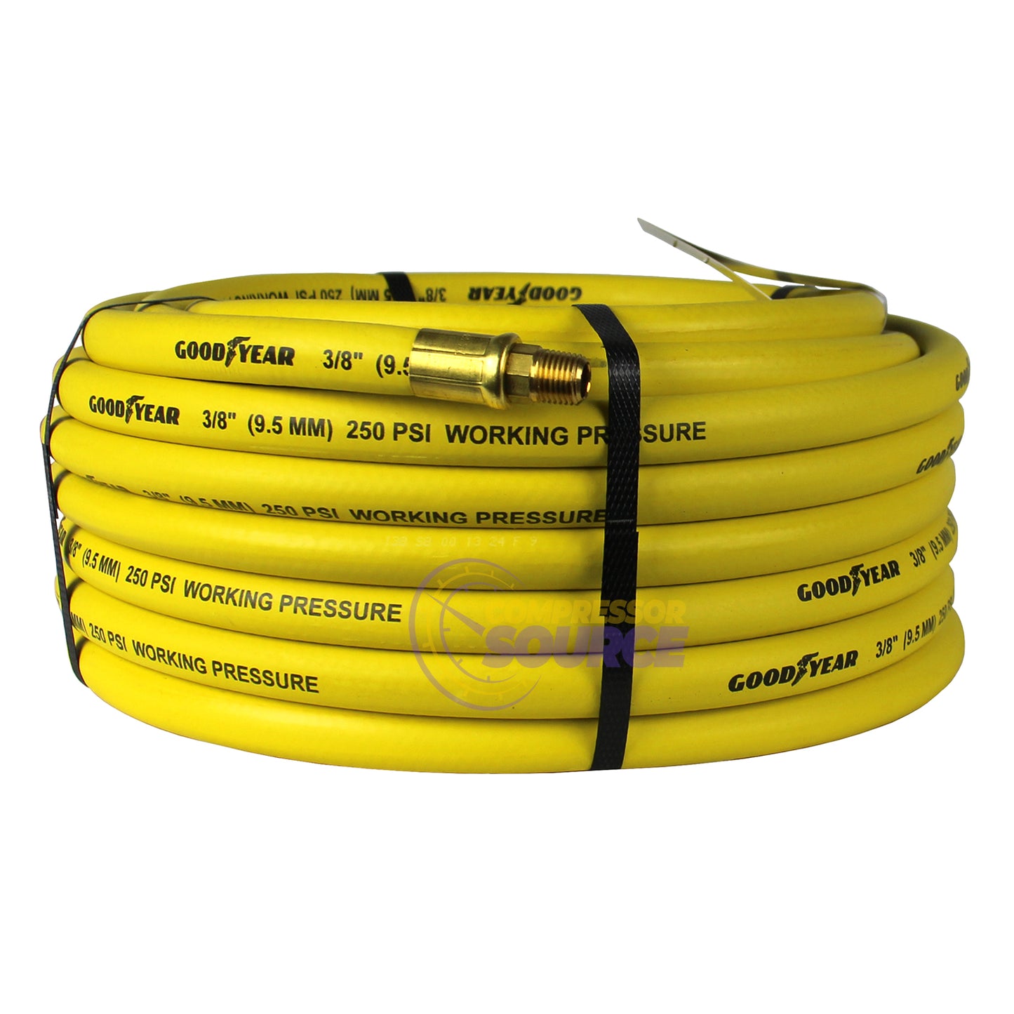 Goodyear Rubber Air Hose 50' ft. x 3/8" in. 250 PSI Air Compressor Hose 12672