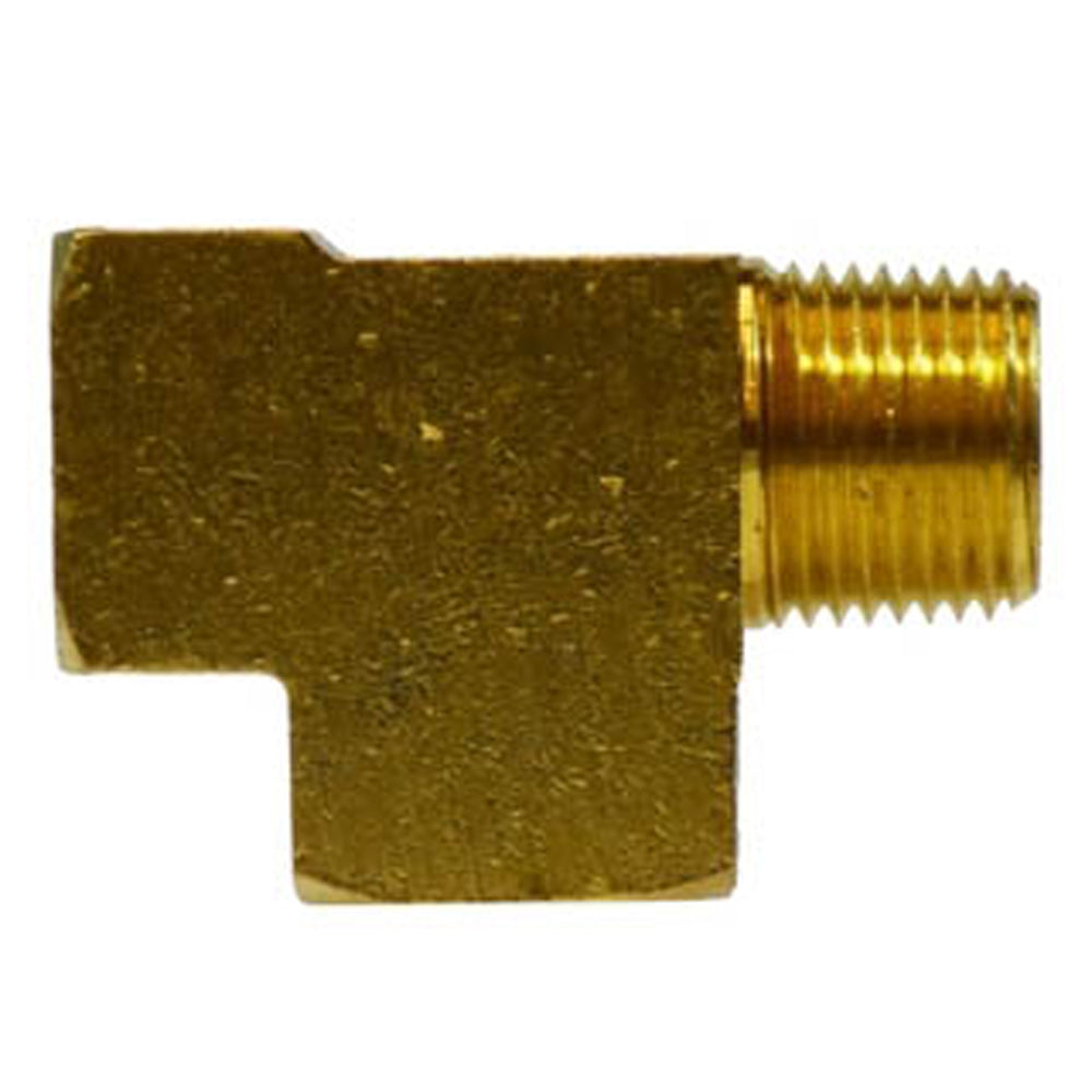 1/4" Female NPT x Male NPT x Female NPT Barstock Street Tee Brass Fitting 5-Pack