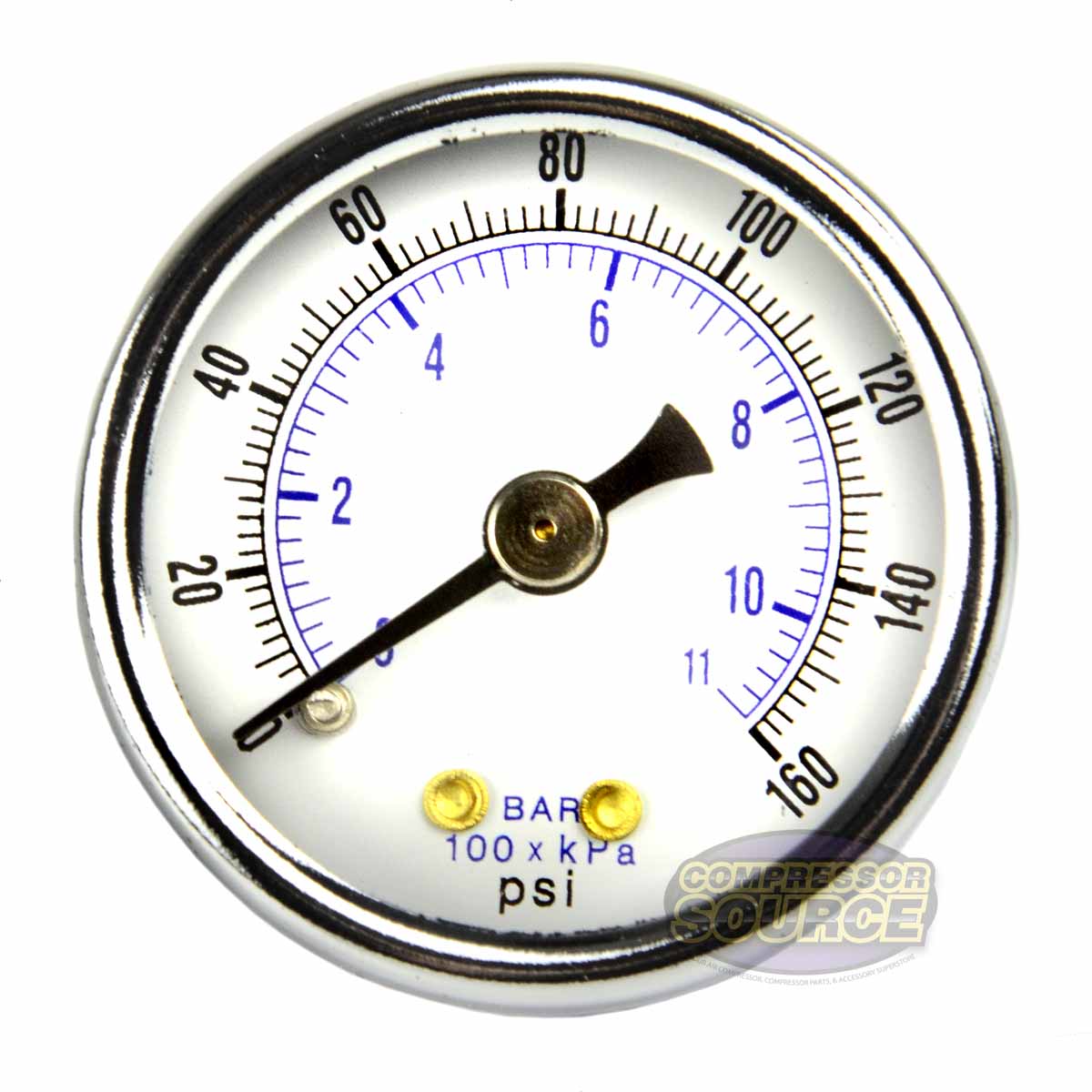 New Air Pressure Gauge Air Compressor Hydraulic 1.5" Face 0-160 Back Mnt 1/ 8"npt : Buy Online At Best Price In KSA - Souq Is Now - Foto 4