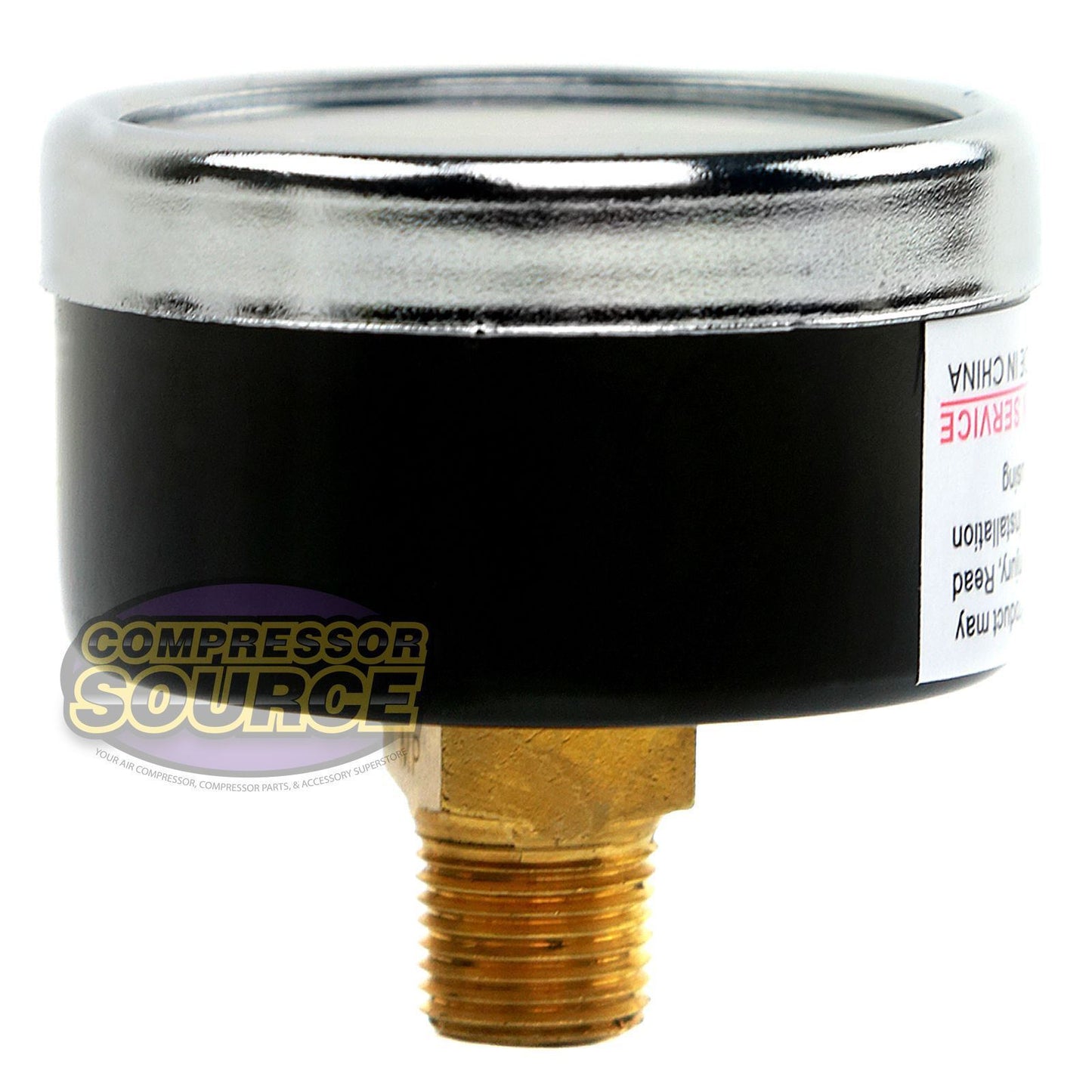 1/8" NPT 0-60 PSI Air Compressor / Hydraulic Pressure Gauge Center Back Mount With 1.5" Face 102D-158D