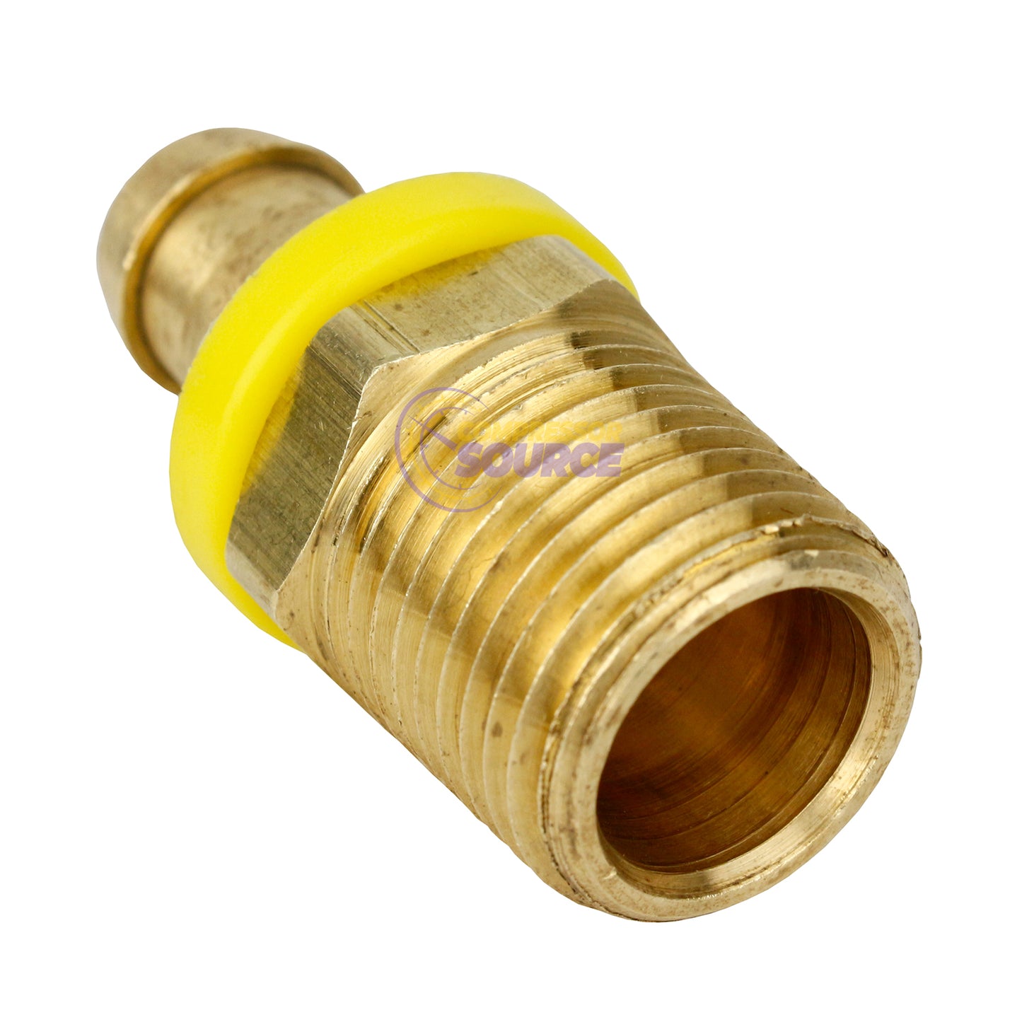 Milton Brass Lock Push-On and Lock Fitting 1/2" Male End 1/2" ID Hose 1704-8