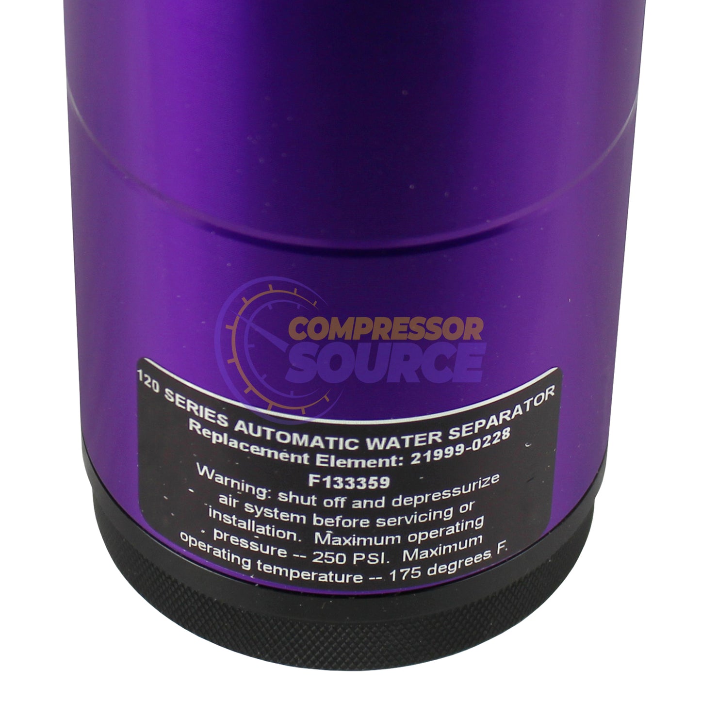 Tsunami 1" 250 PSI Filtration Water Separator w/ Float Drain 120 CFM 21999-0082