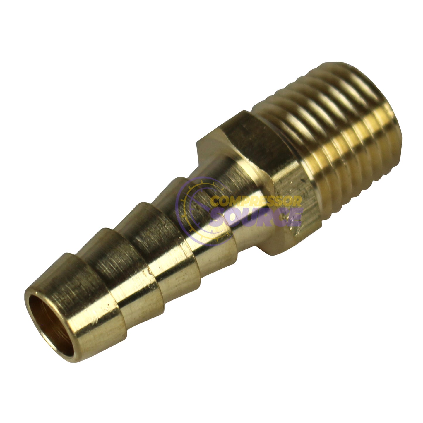 3/8" X 1/4" MNPT Brass Air Hose Barb Fitting For 3/8" Hose 220EE