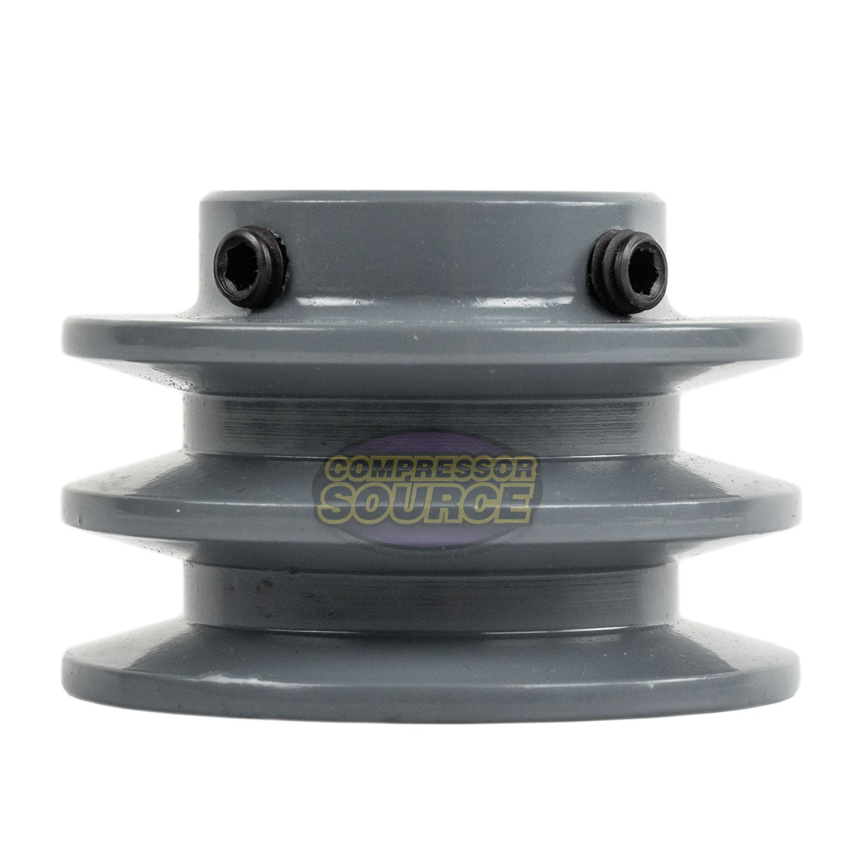 2.75" Double Groove Pulley fits A Section V-Belt 4L fits 1" Shaft 1/4" Key Size 2AK27
