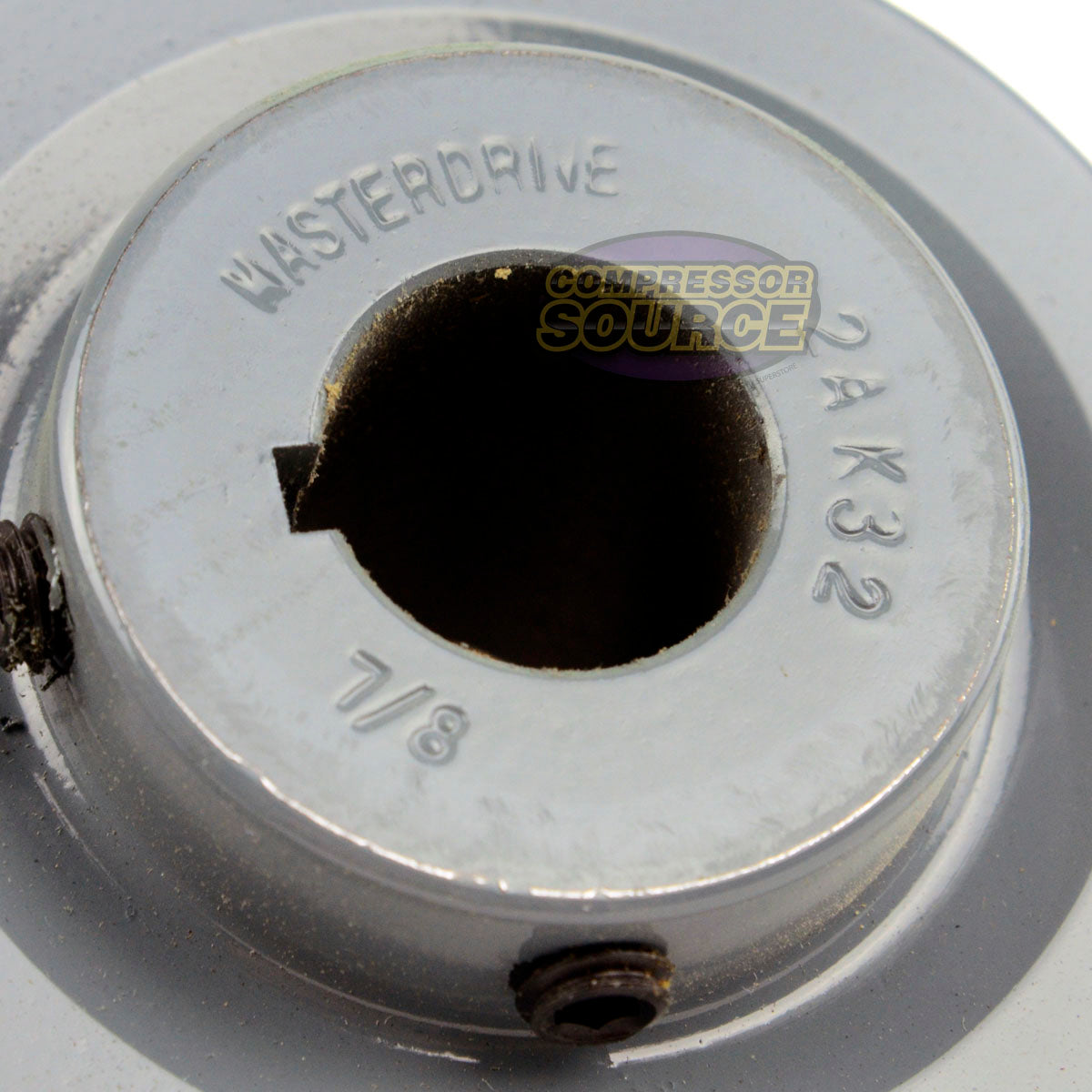 3.25" Double Groove Pulley fits A Section V-Belt 4L with 7/8" Shaft 2AK32