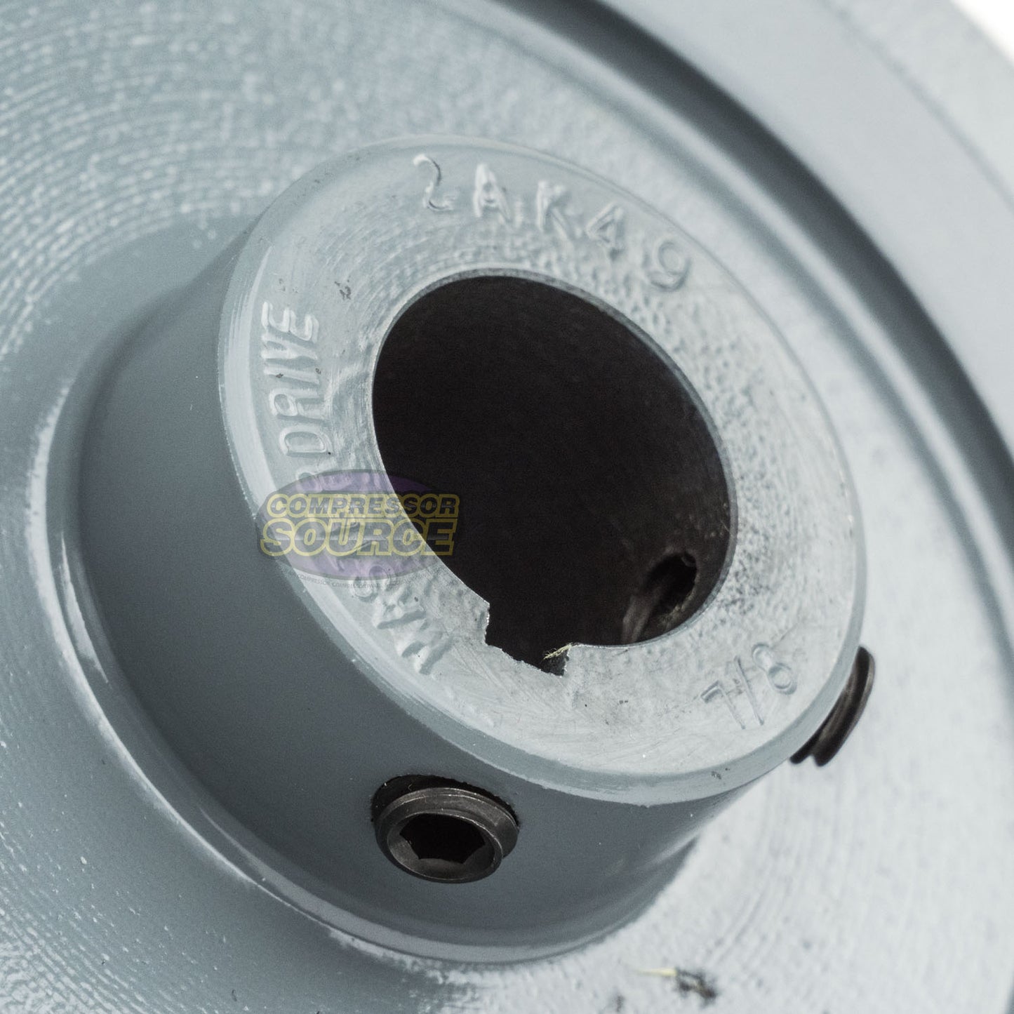 4.75" Double Groove Pulley fits A Section V-Belt 4L fits 7/8" Shaft 2AK49