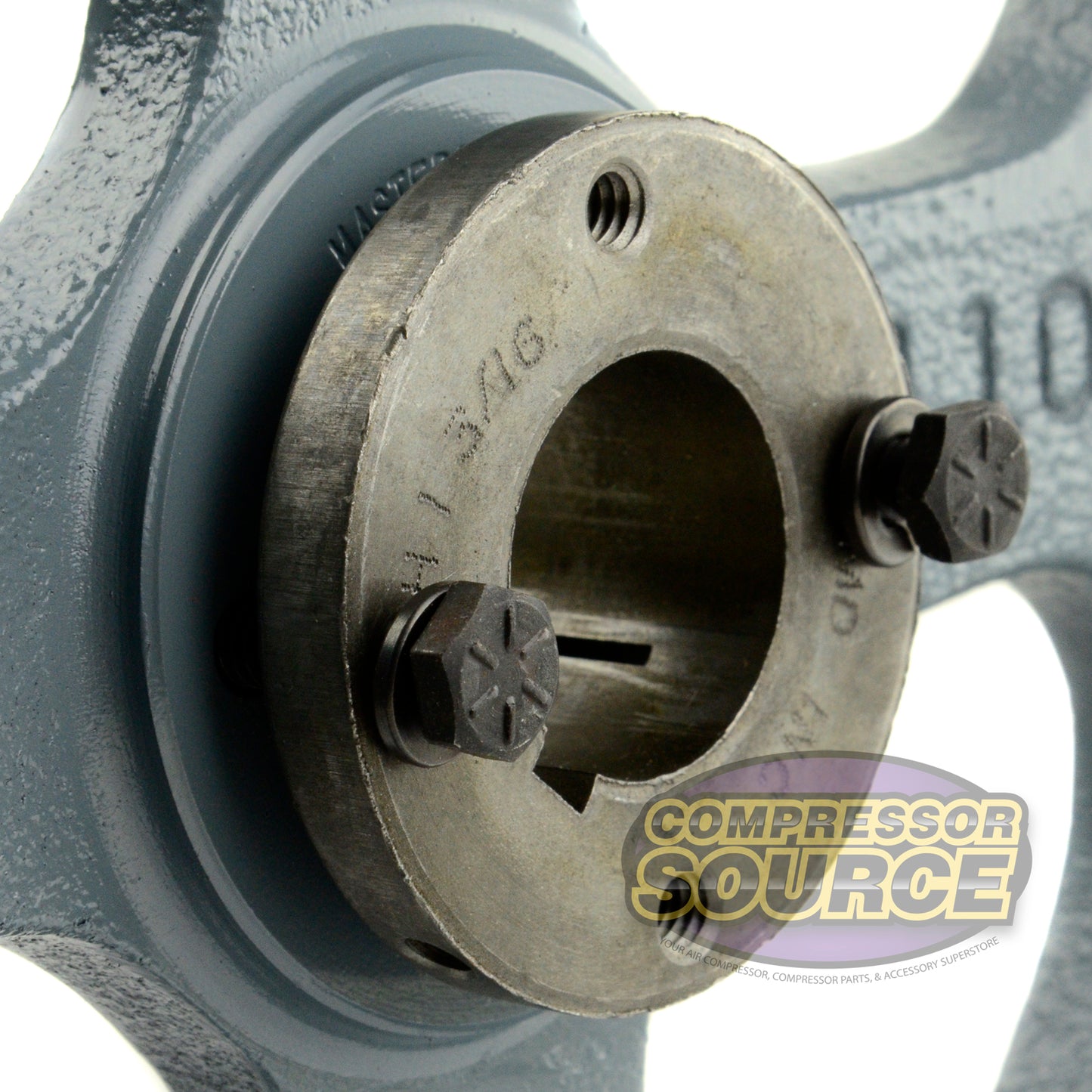 10.75" Double Groove Pulley fits B Section V-Belt 5L with 1-3/16" Sheave Bushing 2BK110H