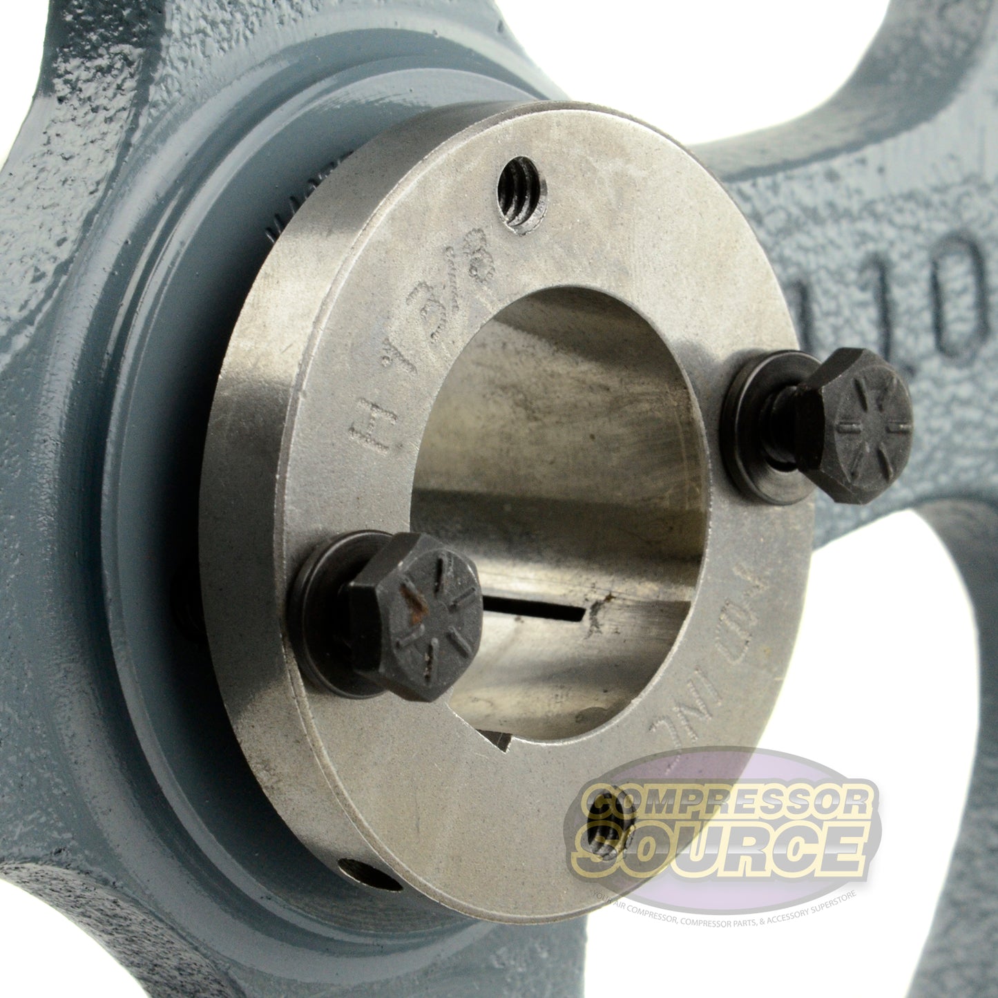 10.75" Double Groove Pulley fits B Section V-Belt 5L with 1-3/8" Sheave Bushing 2BK110H