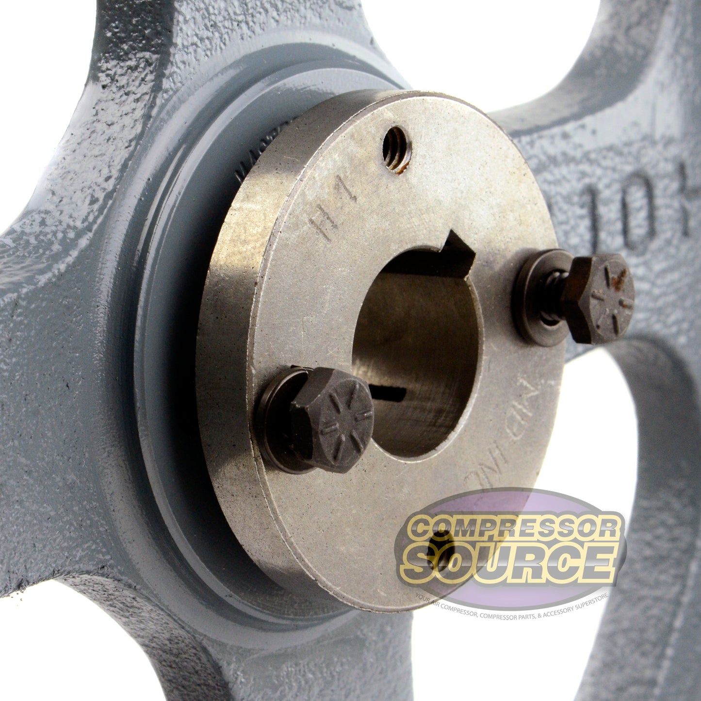 10.75" Double Groove Pulley fits B Section V-Belt 5L with 1" Sheave Bushing 2BK110H