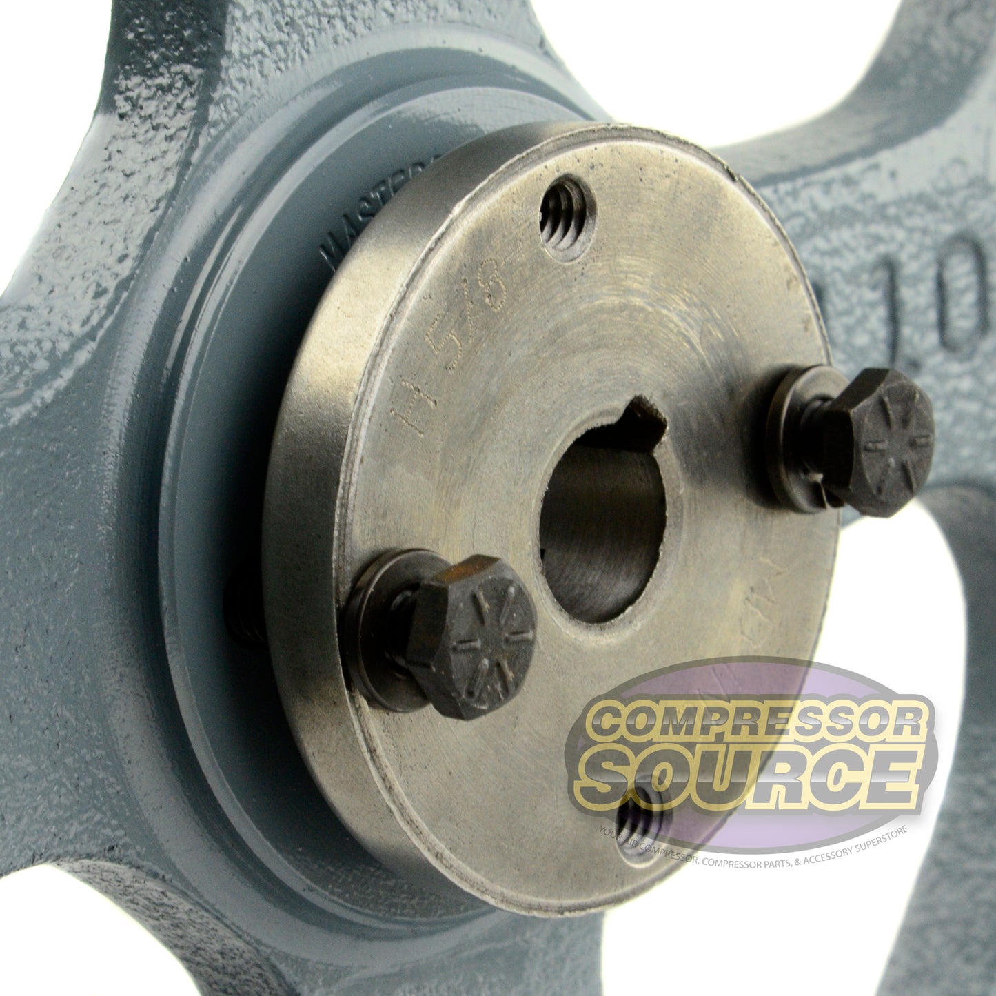 10.75" Double Groove Pulley fits B Section V-Belt 5L with 5/8" Sheave Bushing 2BK110H