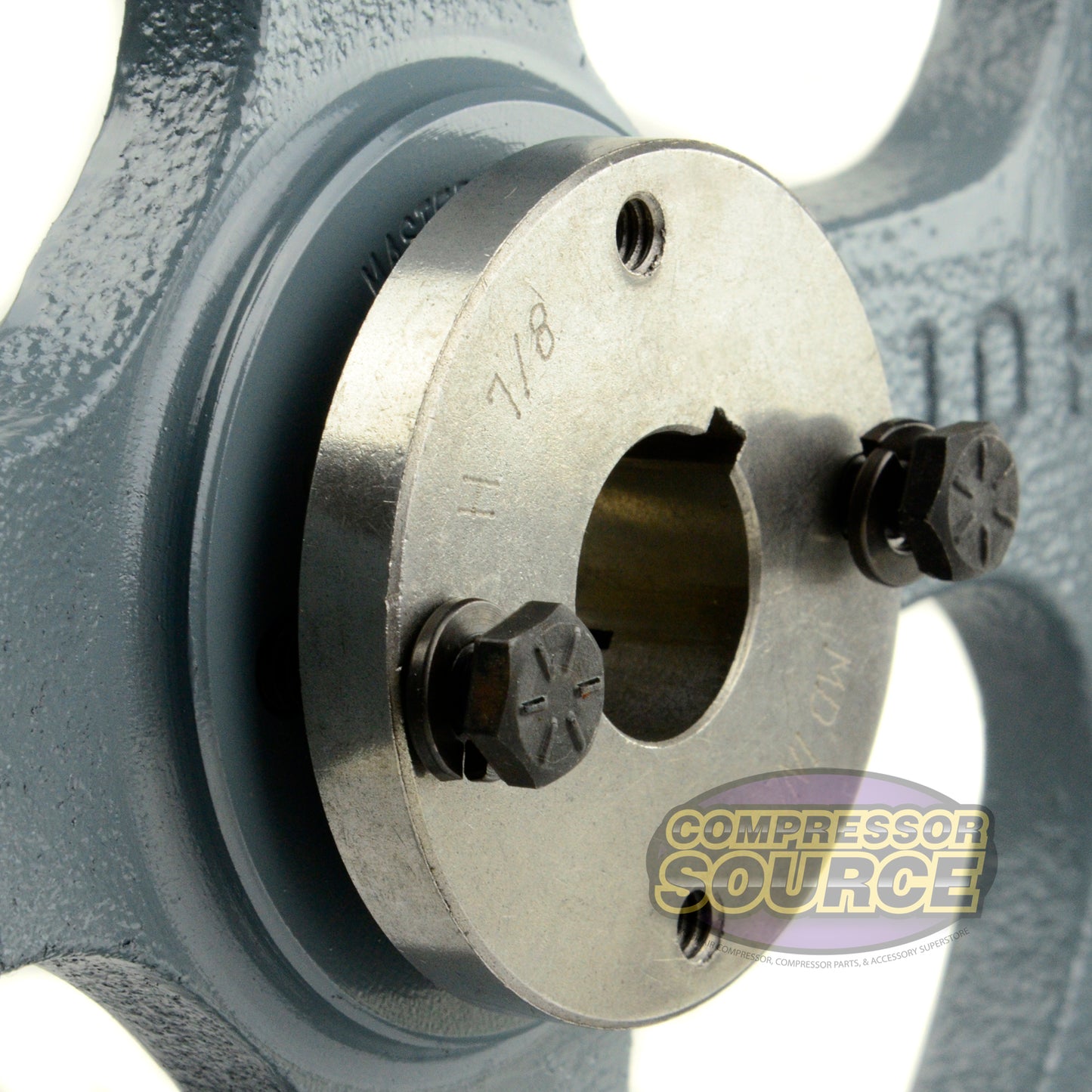 10.75" Double Groove Pulley fits B Section V-Belt 5L with 7/8" Sheave Bushing 2BK110H