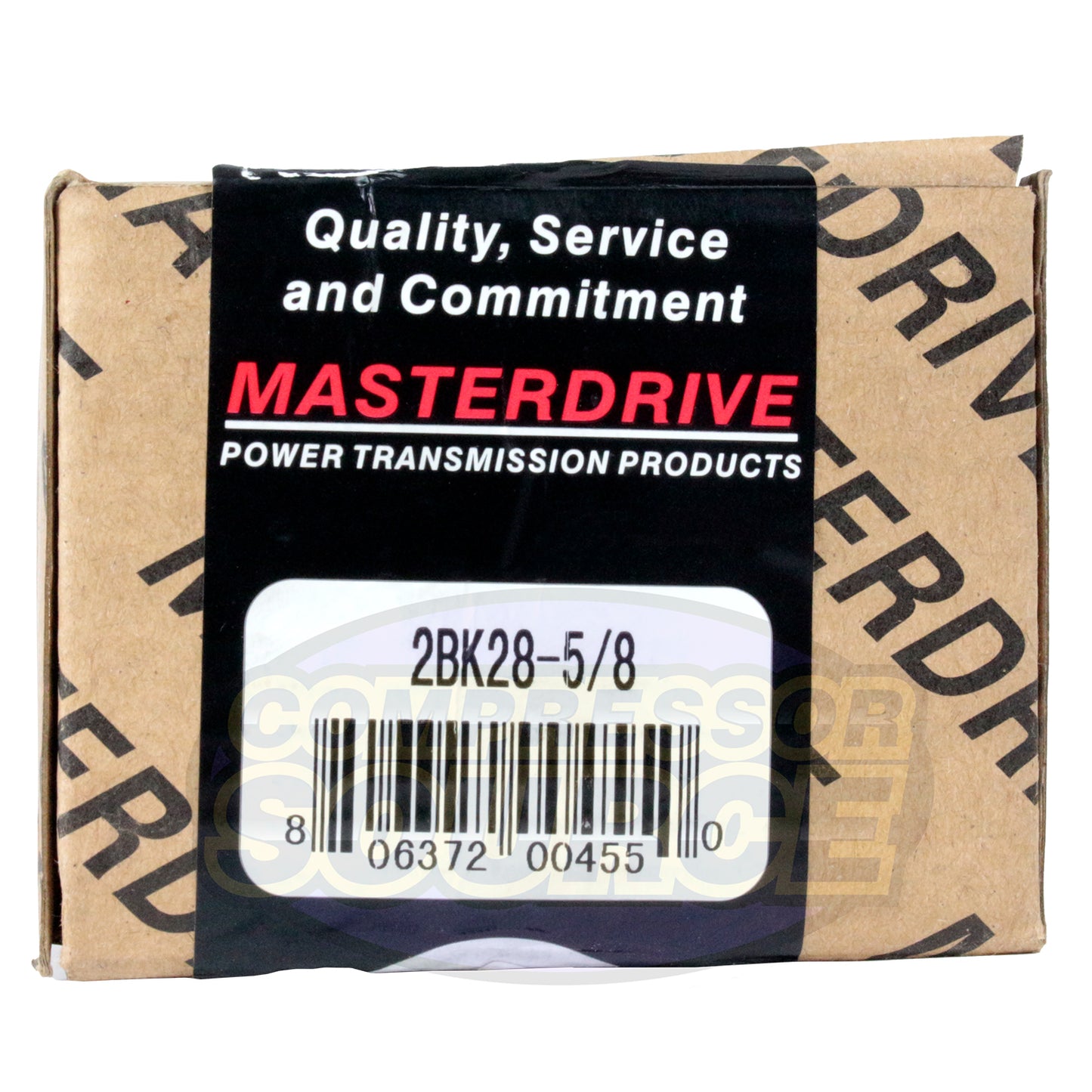 3" Double Groove Pulley fits B Section V-Belt 5L fits 5/8" Shaft 2BK28