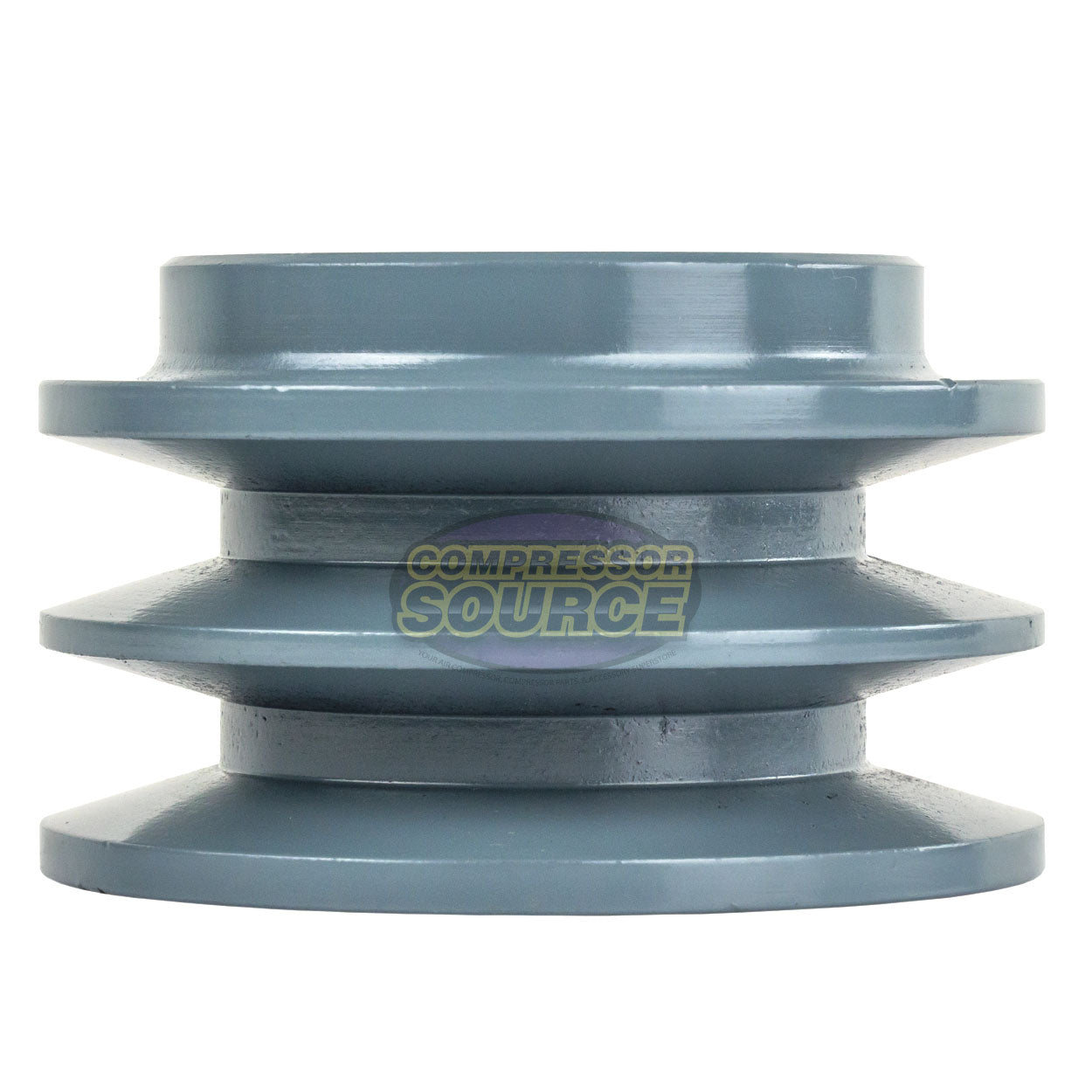 3.5" Double Groove Pulley fits B Section V-Belt 5L with 1-3/16" Sheave Bushing 2BK34H