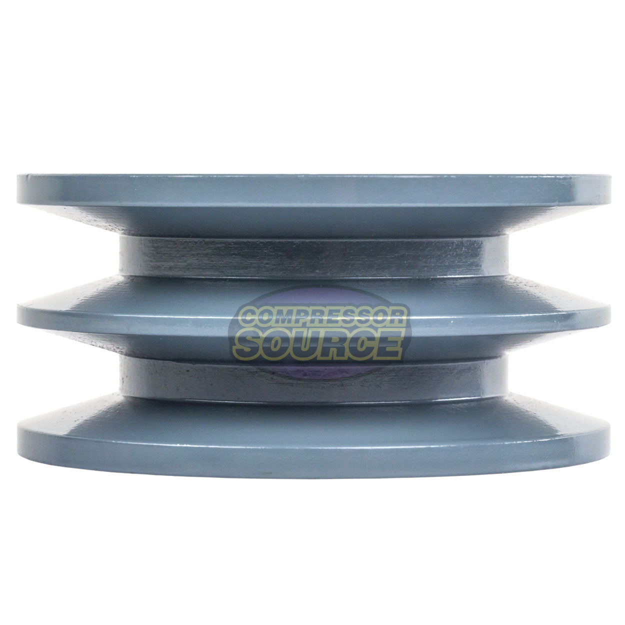 3.75" Double Groove Pulley fits B Section V-Belt 5L with 1-3/16" Sheave Bushing 2BK36H