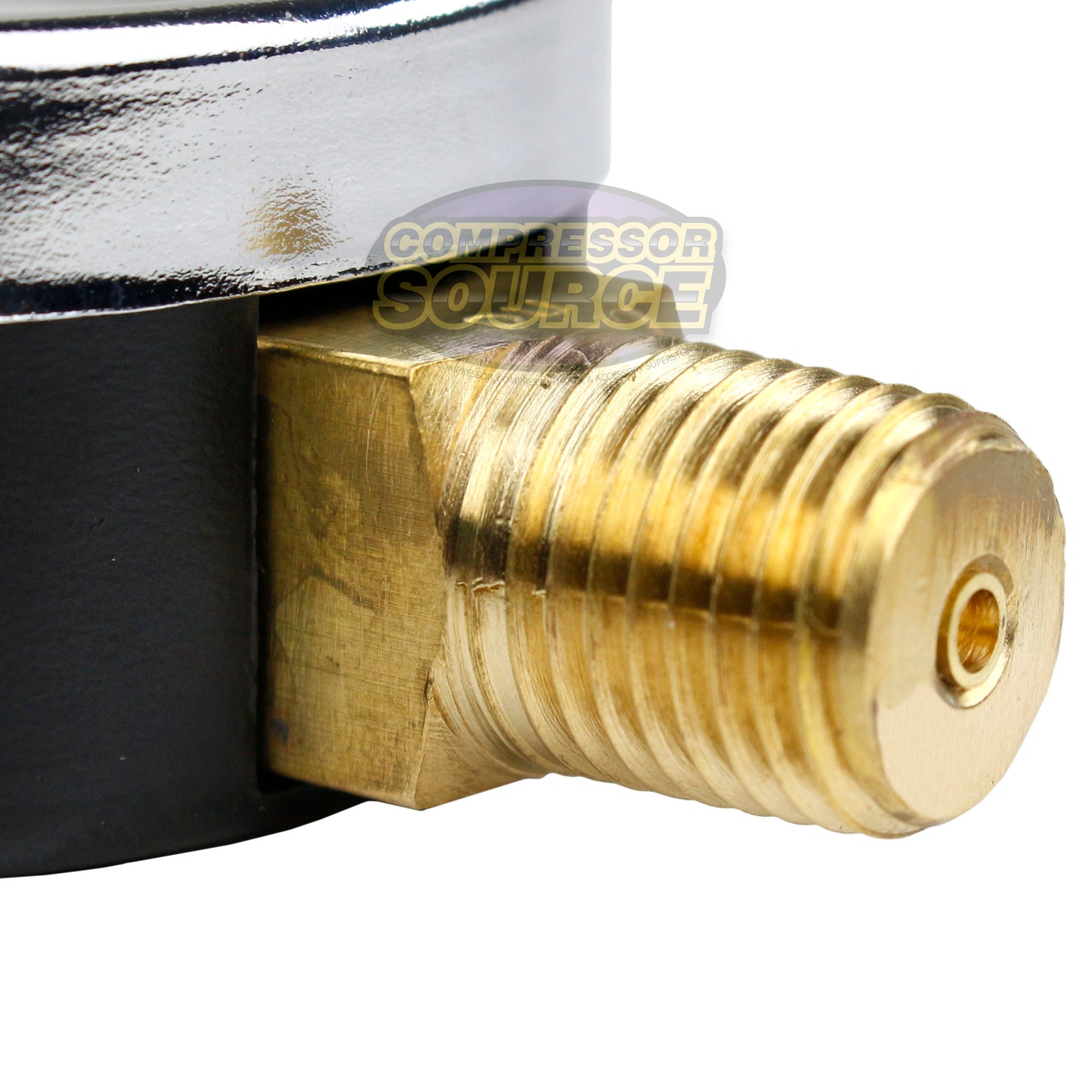 1/4" NPT 0-200 PSI Air Pressure Gauge Lower Side Mount