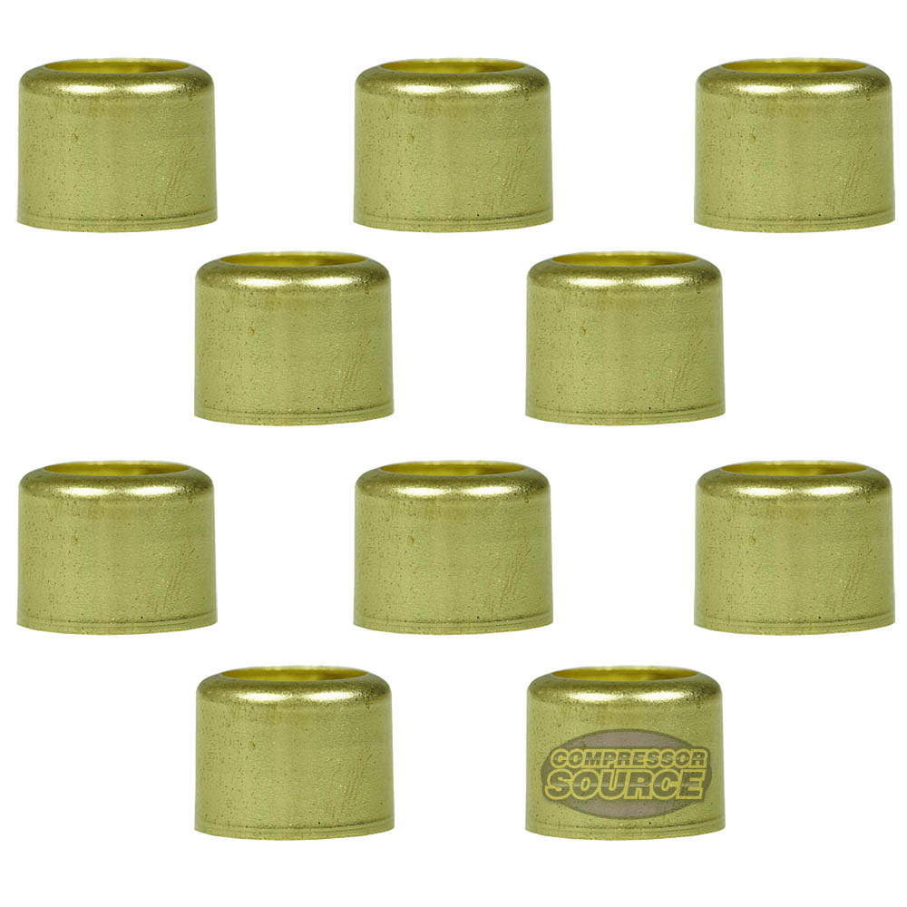 Lot De 10 Férules En Laiton (brass Ferrule) - Diamètre Extérieur 7/8" Intérieur 5/8" - Lissage Lisse - Marque Midland