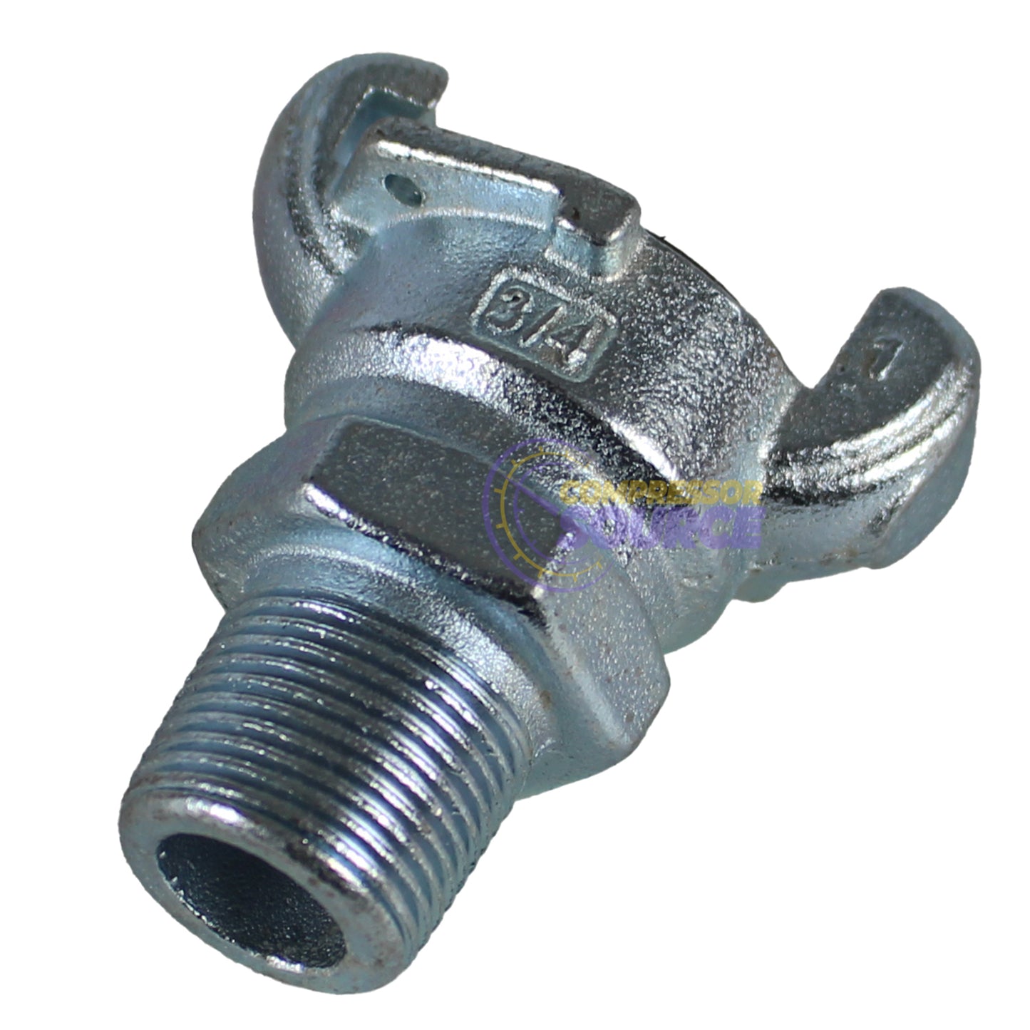 3/4" NPT Male Chicago Air Coupling Twist Lock Claw Style Universal Ductile Iron
