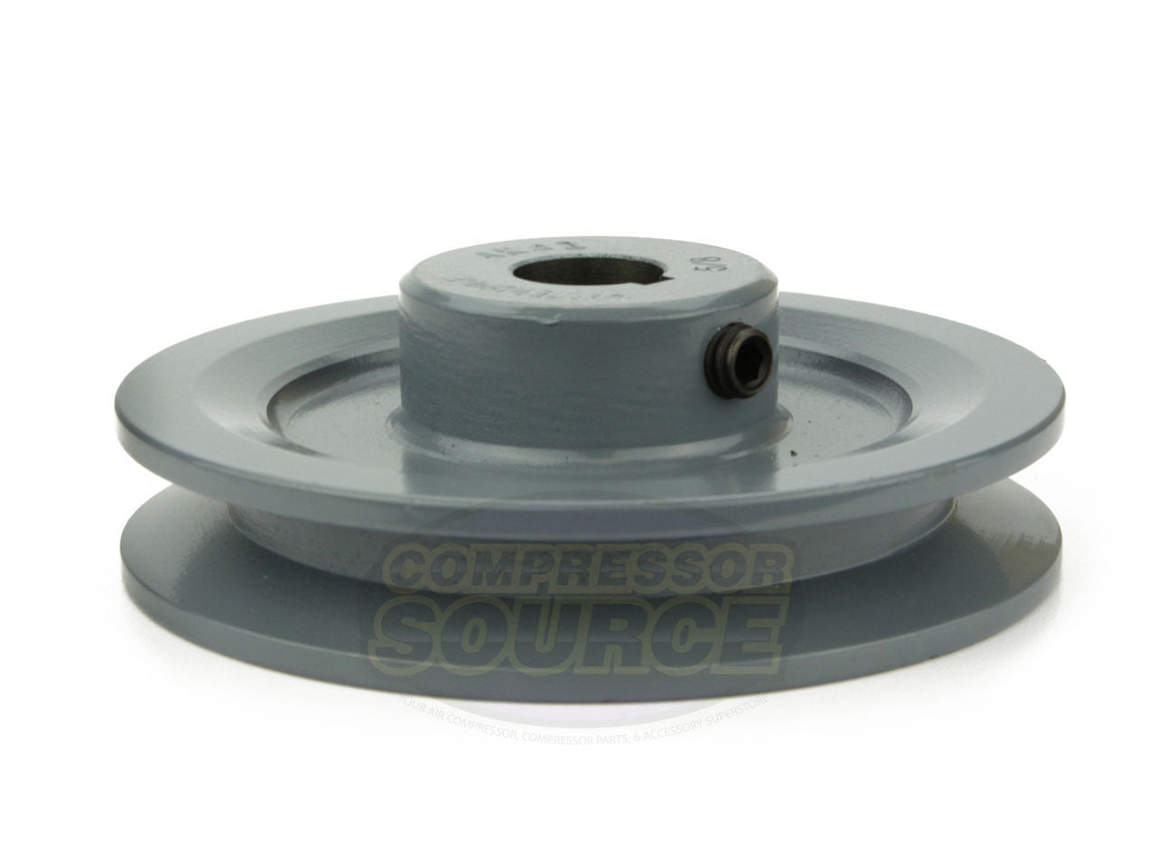 4" Single Groove Pulley fits A Section V-Belt 4L fits 3/4" Shaft AK41