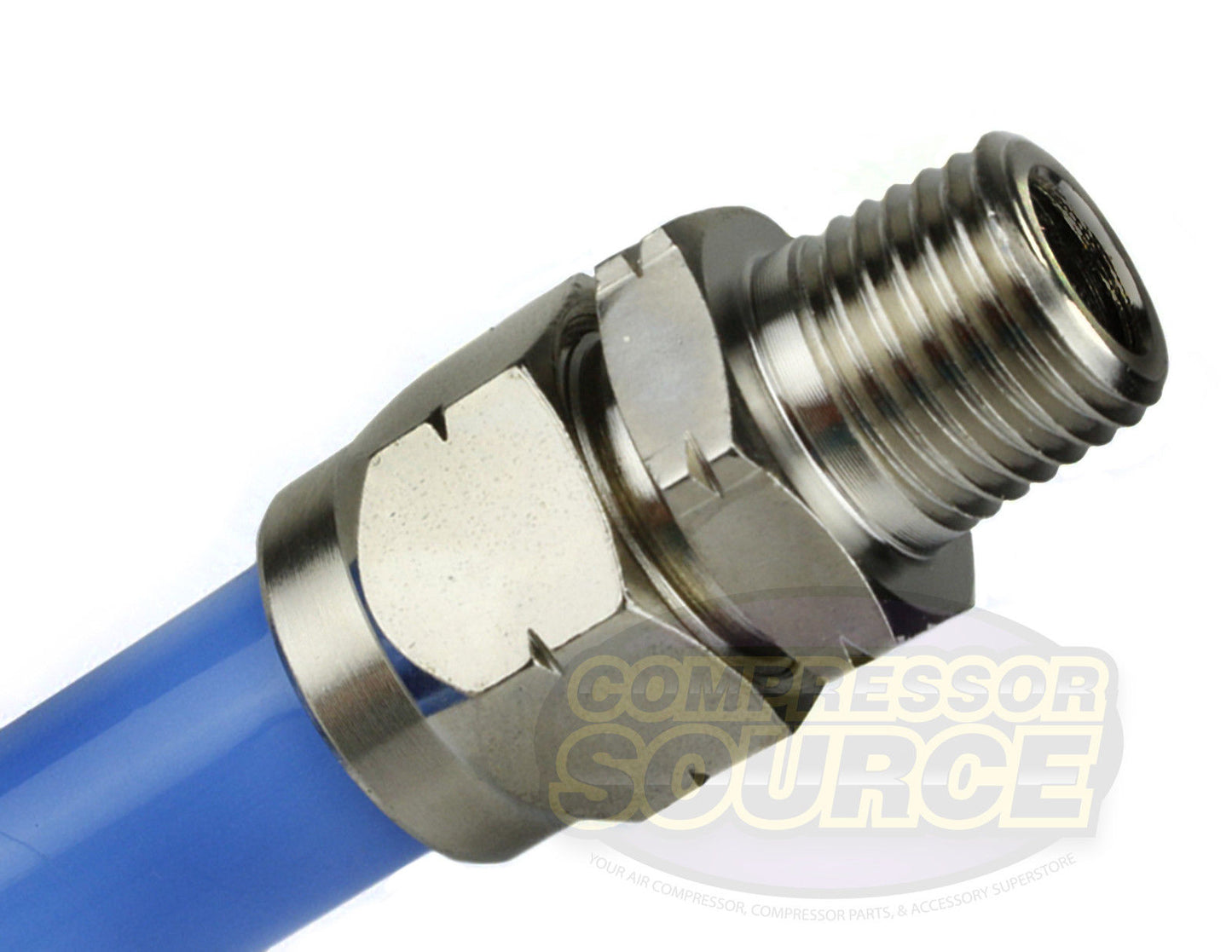 Coiled 3/8" X 25' Polyurethane Air Compressor Coil Hose Recoil AU-2067BL