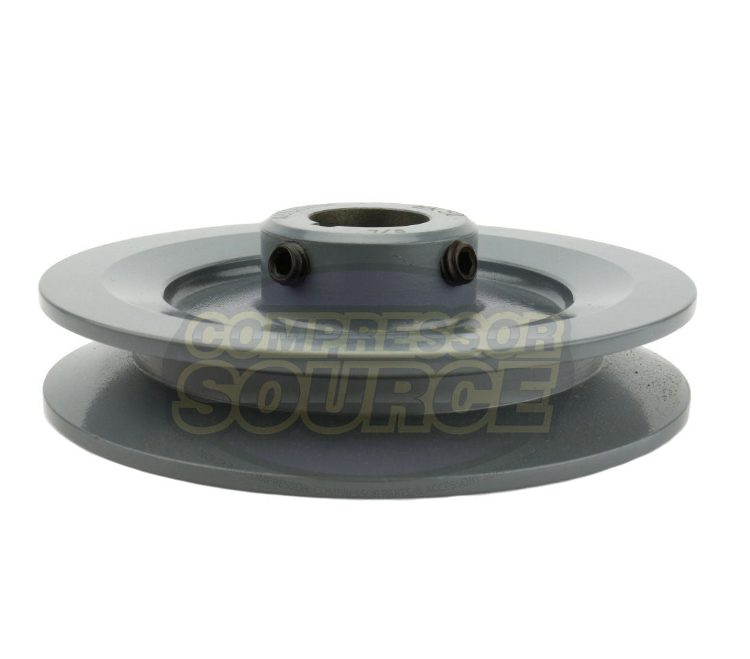 4.75" Single Groove Pulley fits B Section V-Belt 5L fits 7/8" Keyed Shaft BK50