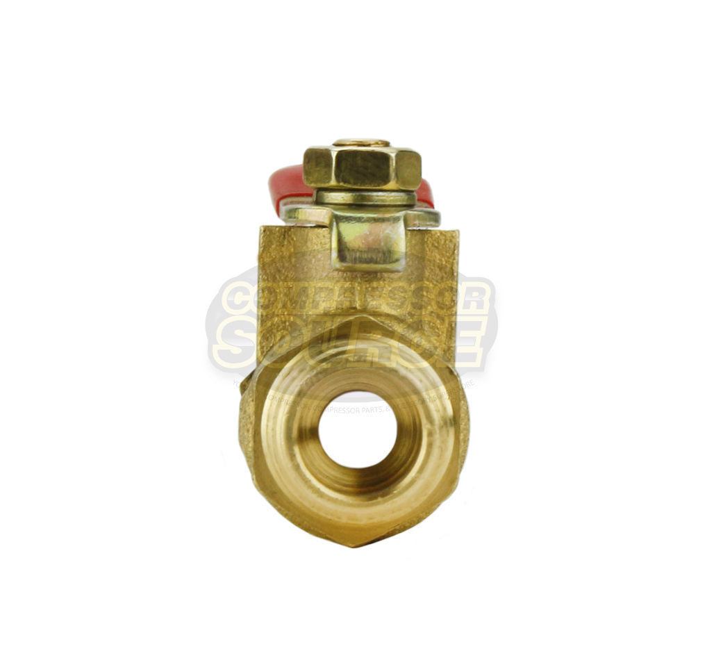 1/4" Male Female NPT Brass Ball Valve Water Moisture Air Tank Drain Shut Off