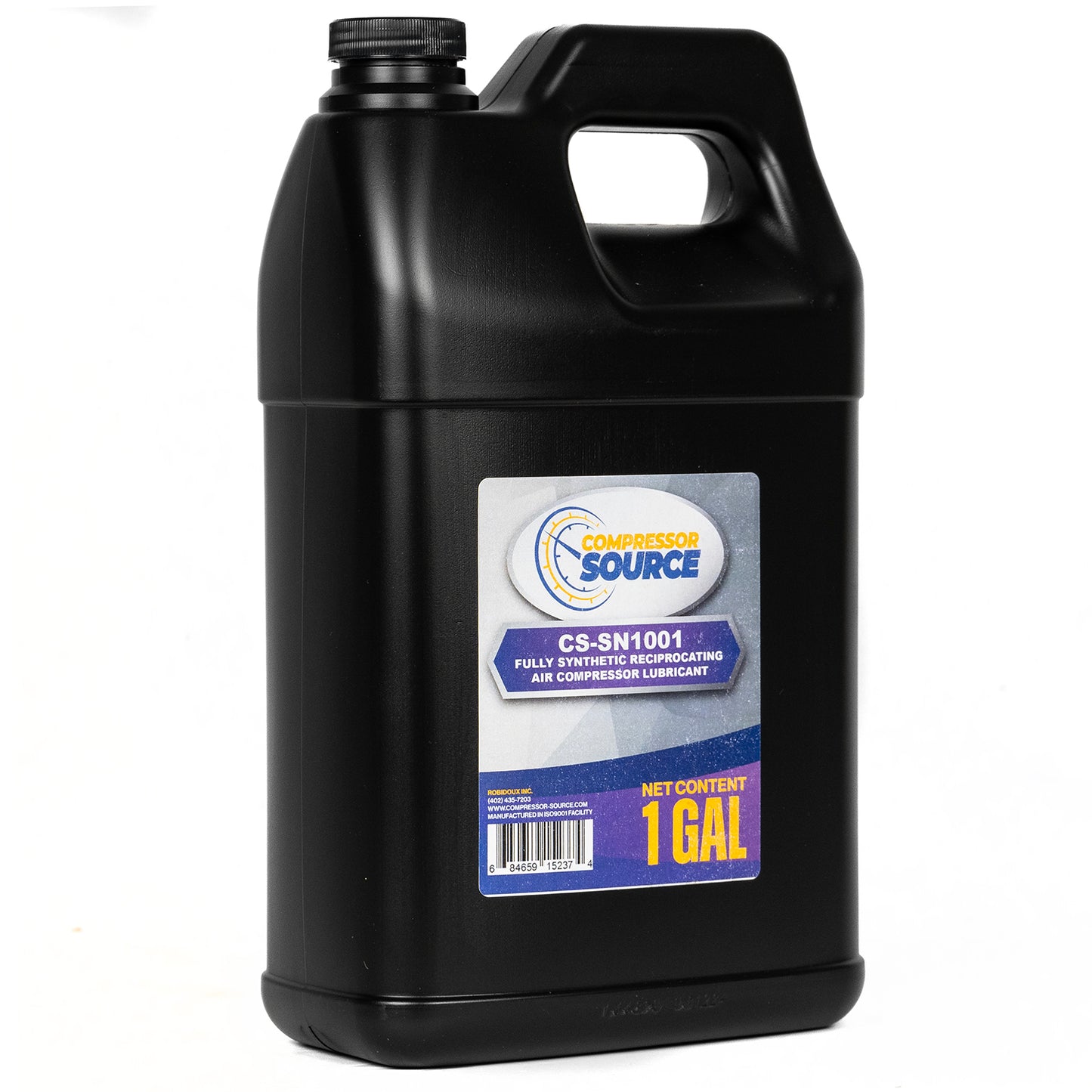 Fully Synthetic Piston Air Compressor Oil 1 Gallon ISO 100 8000 Hour Lifespan