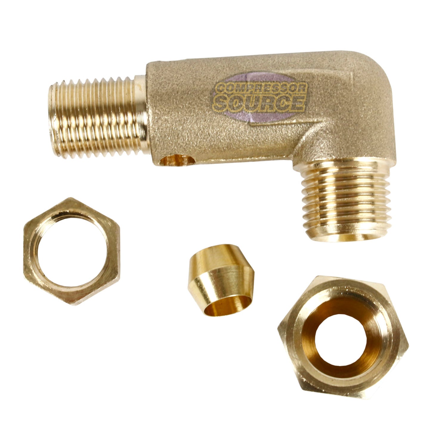 1/4" x 1/8" Two Stage Air Compressor Pump Elbow Unloader Valve 90 Degree Relief