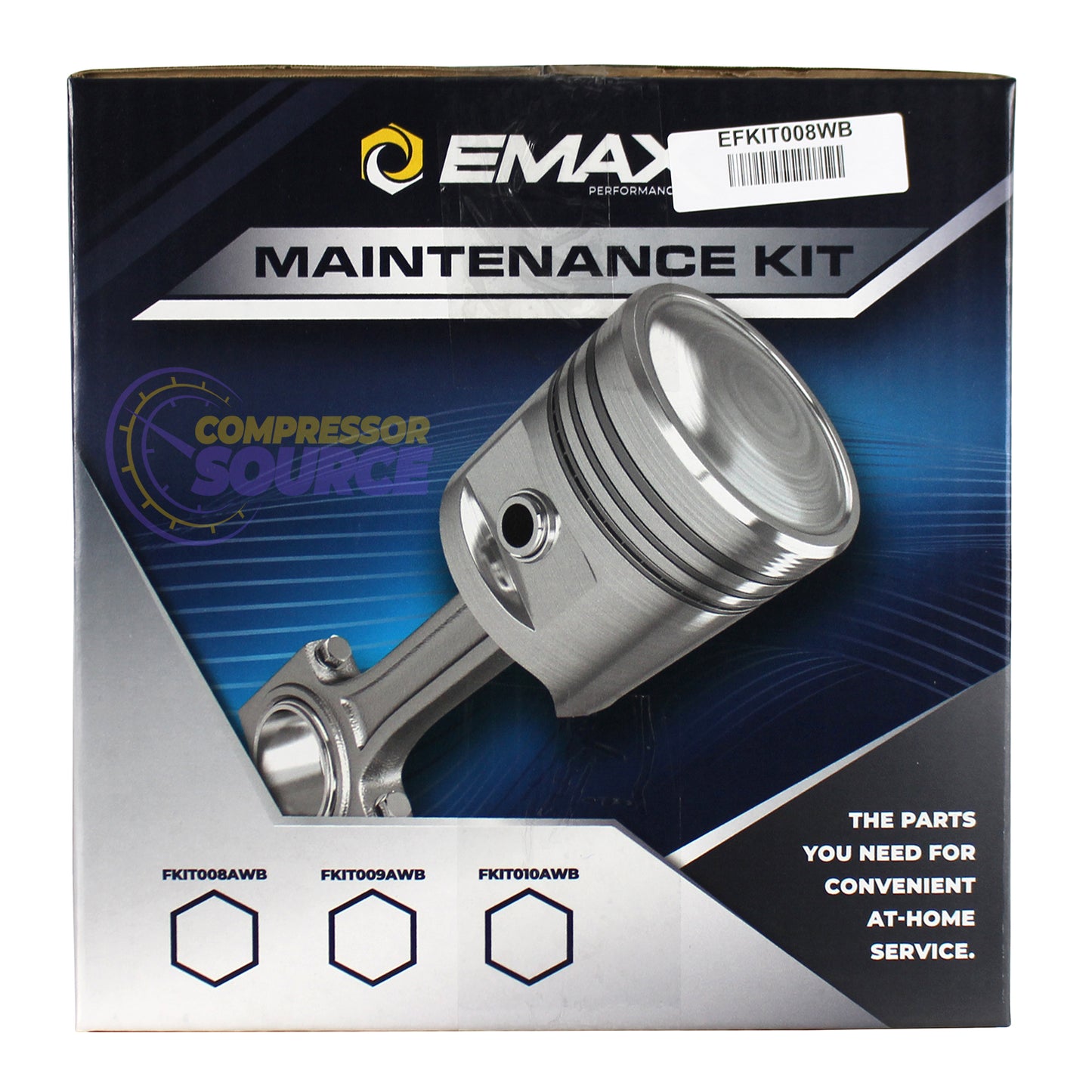 EMAX Oil & Filter Maintenance Kits For 5 - 10 HP Piston Air Compressors