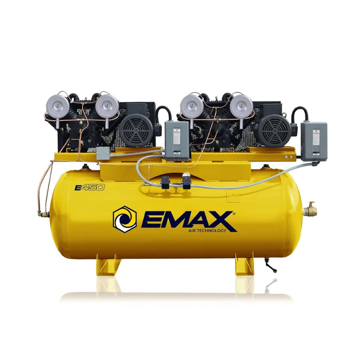 EMAX 20 HP 3 Phase 120 Gallon Duplex Tank Silent Air Integral Dryer 208-230V 115 CFM ESP10D120V3PKG-208