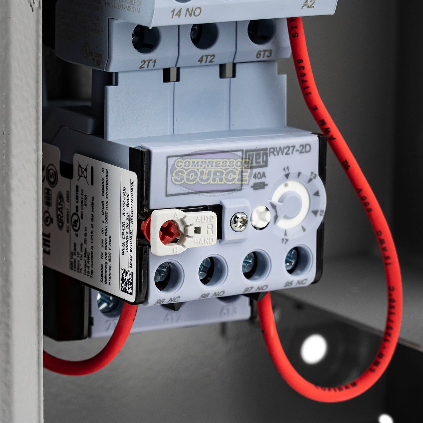 WEG 10 HP 3 Phase Magnetic Starter NEMA 1 460-480V 11-17 Amps