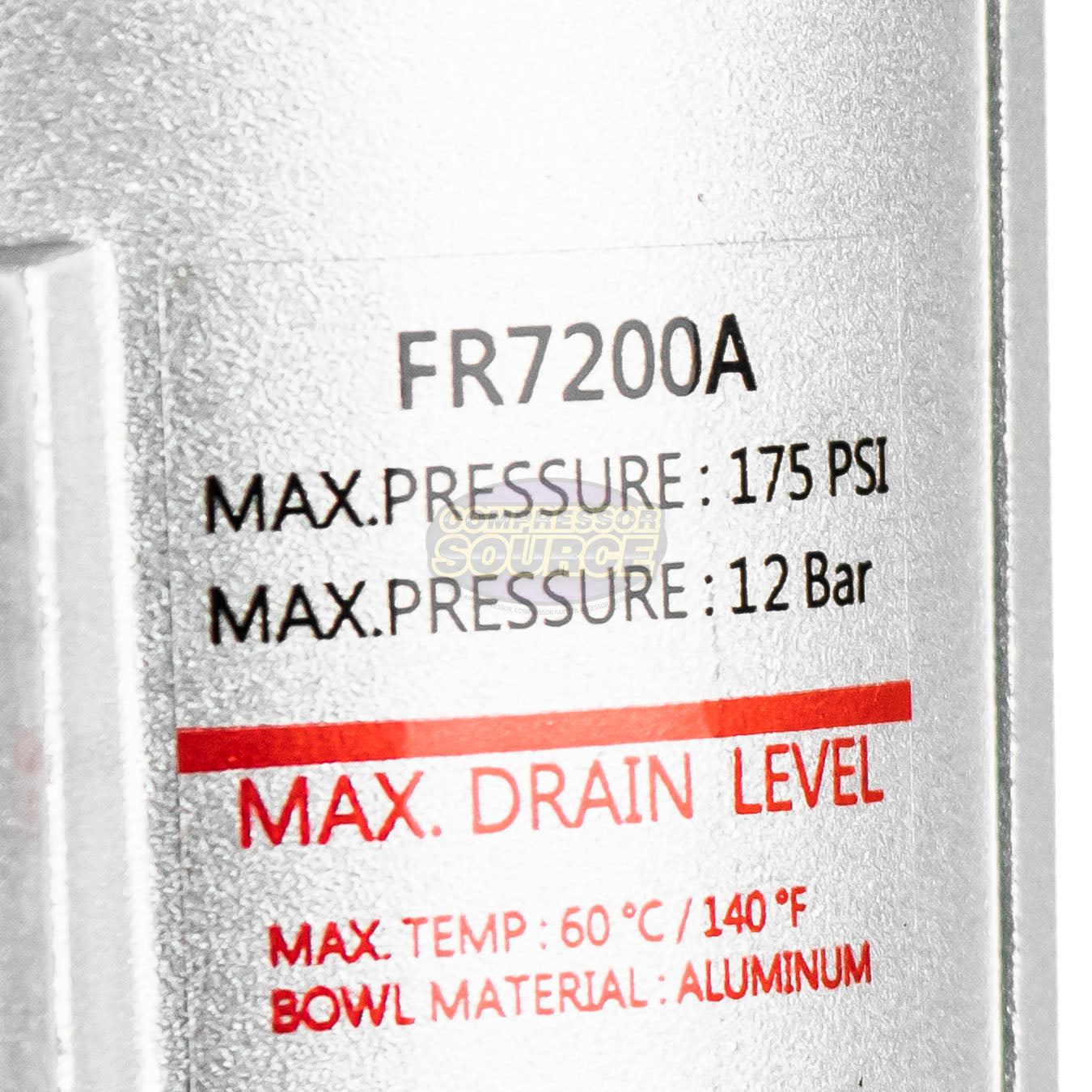 3/4" Air Compressor Regulator & Filter Combo Pressure Gauge Auto Drain FR726NA