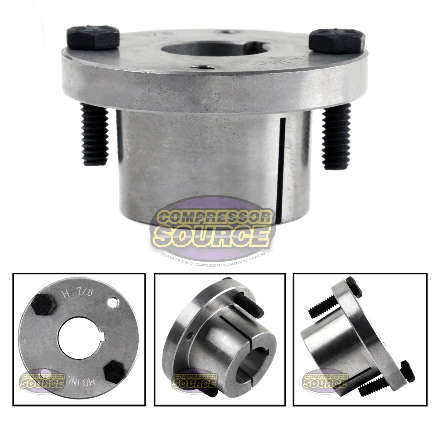 4.75" Double Groove Pulley fits A Section V-Belt 4L with 7/8" Sheave Bushing 2AK49H