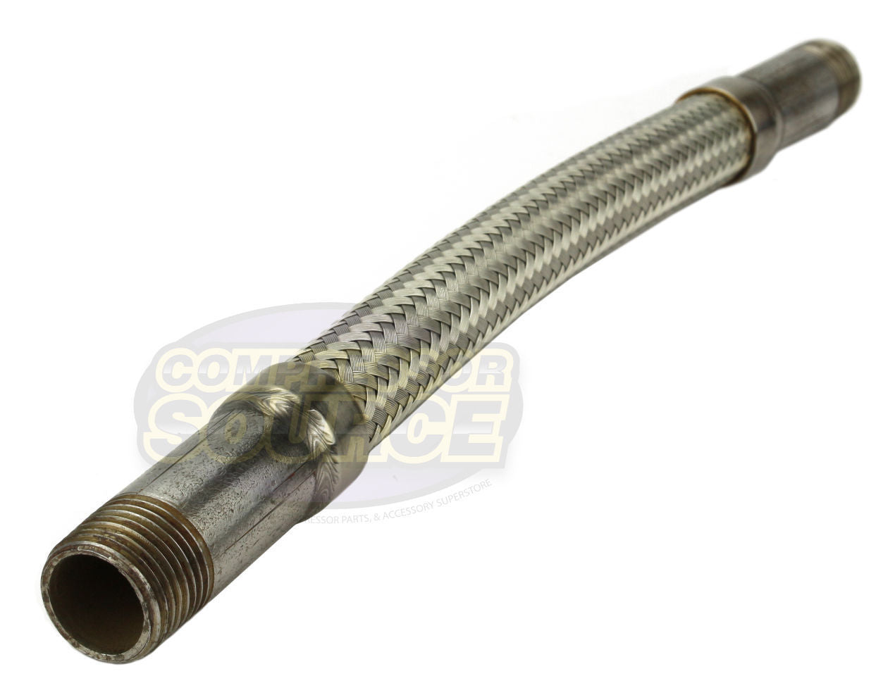 1/2" x 12" Stainless Steel Compressed Air Line Metal Flex Hose Tubing HCS-5012