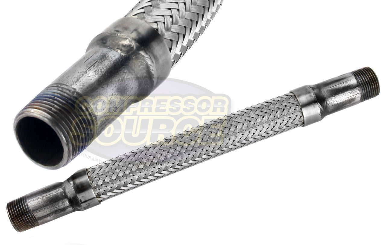 thumbnail image 2 of Stainless Steel Air Compressor Hose – Flexible, Durable & Leak-Free Replacement 2 of 12