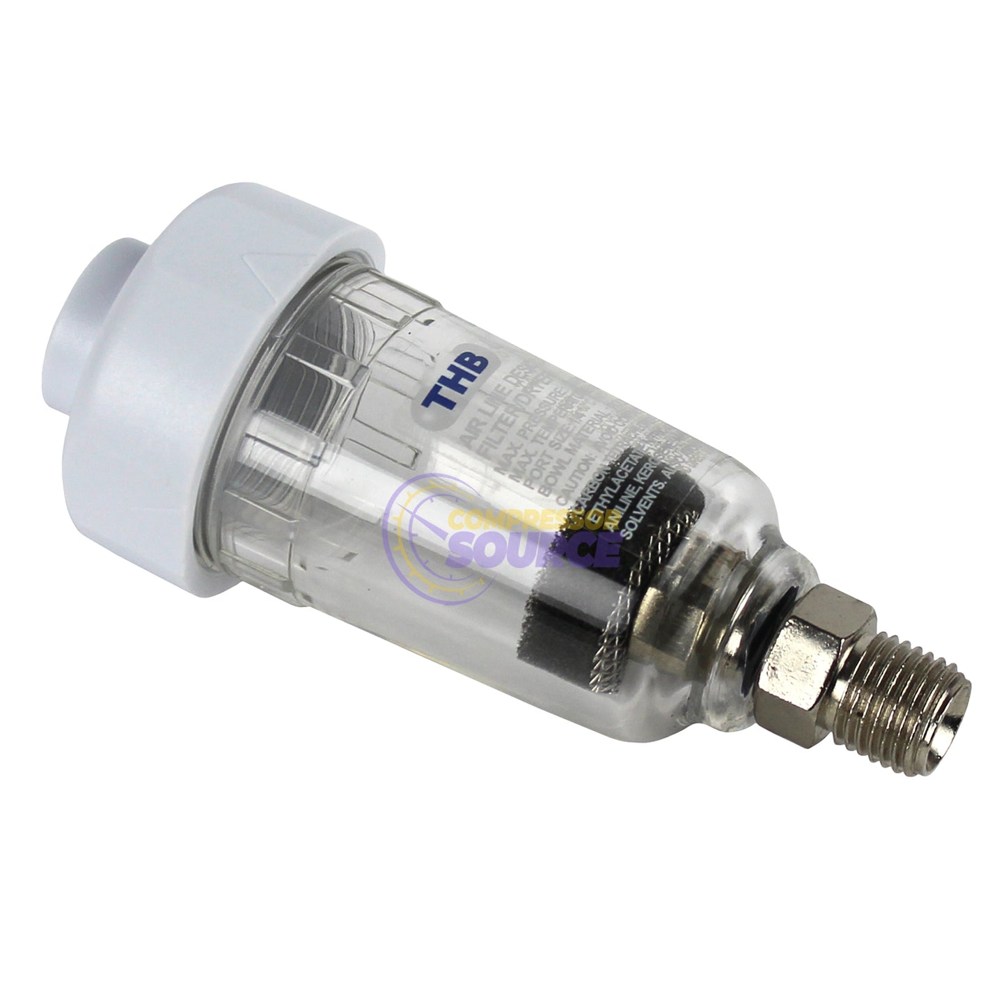 1/4" Mini Compressed Air In Line Filter Desiccant Dryer Moisture Water Separator