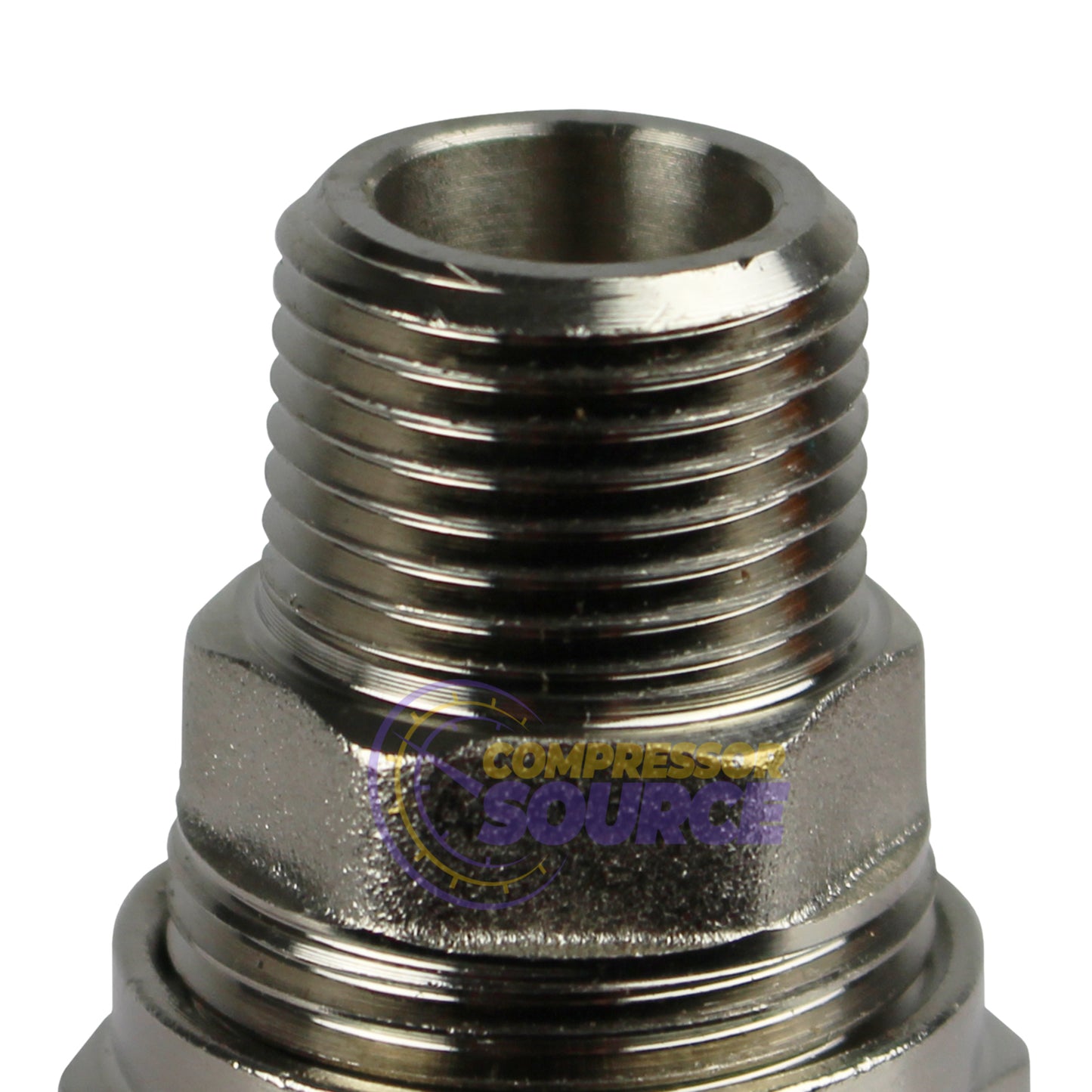 RapidAir MaxLine 3/8" NPT x 1/2" Straight Tubing Adapter M8001