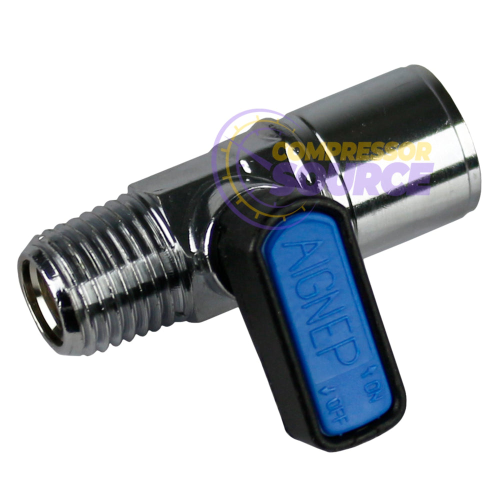 Prevost 1/4" Male Female NPT Ball Valve Water Moisture Air Tank Drain Shut Off