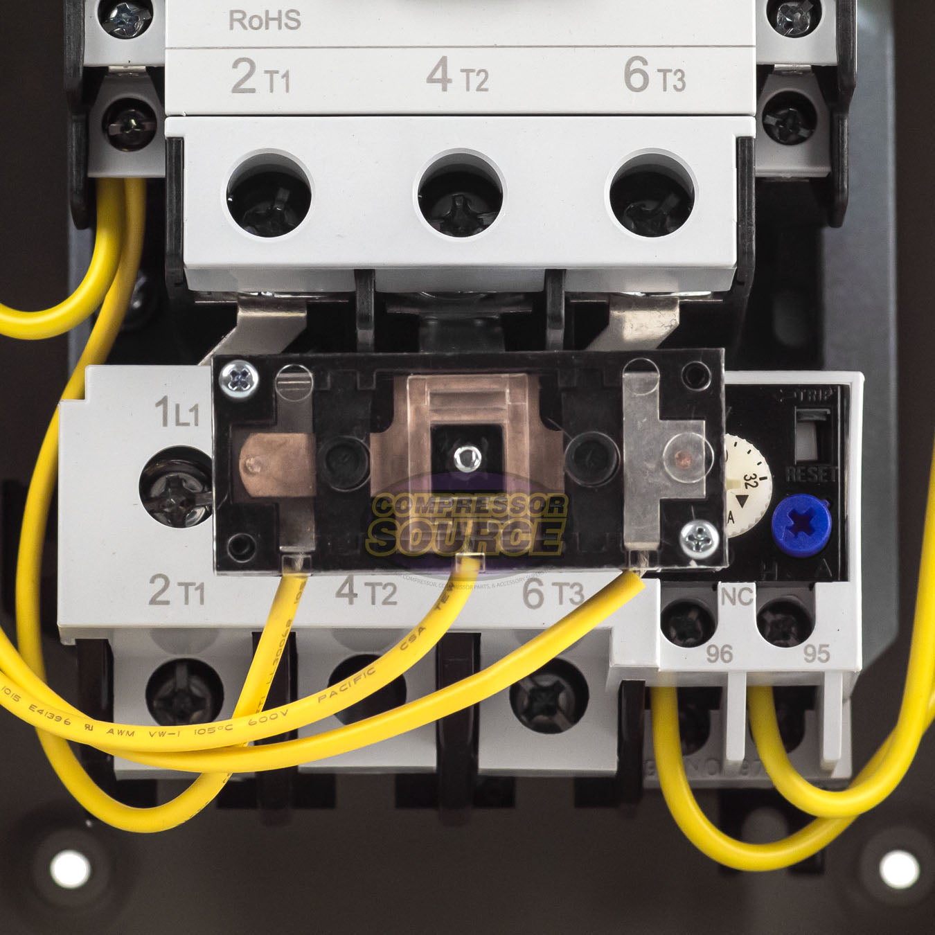 7.5 HP Single Phase Magnetic Starter w/ On/Off Switch 208-240V 32-48 Amps