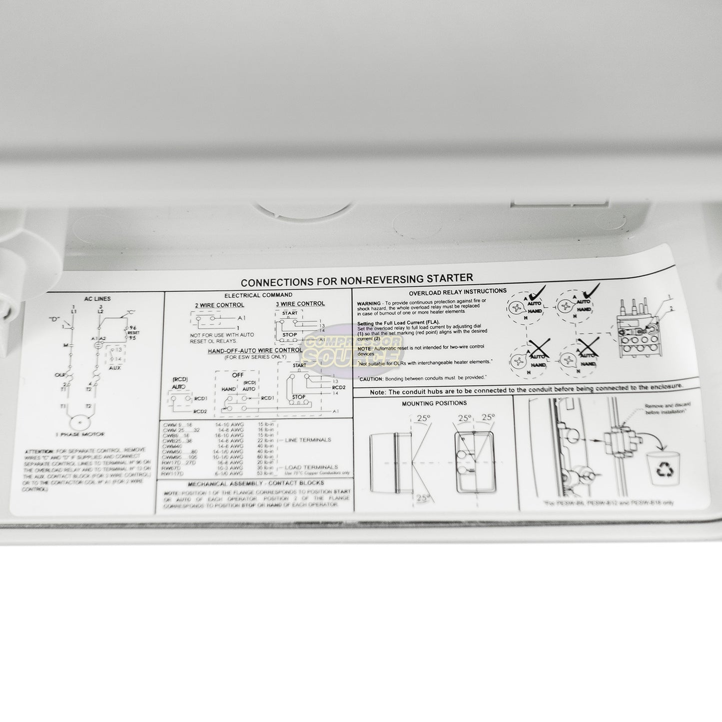 WEG 5 HP Single Phase Magnetic Starter NEMA 4X 208-240V 22-32 Amps