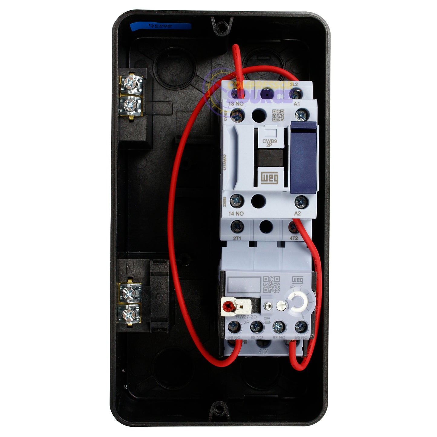WEG 1/3 HP Single Phase Magnetic Starter NEMA 4X 115V 9 Amps PESWS-B9V24EX-RM62
