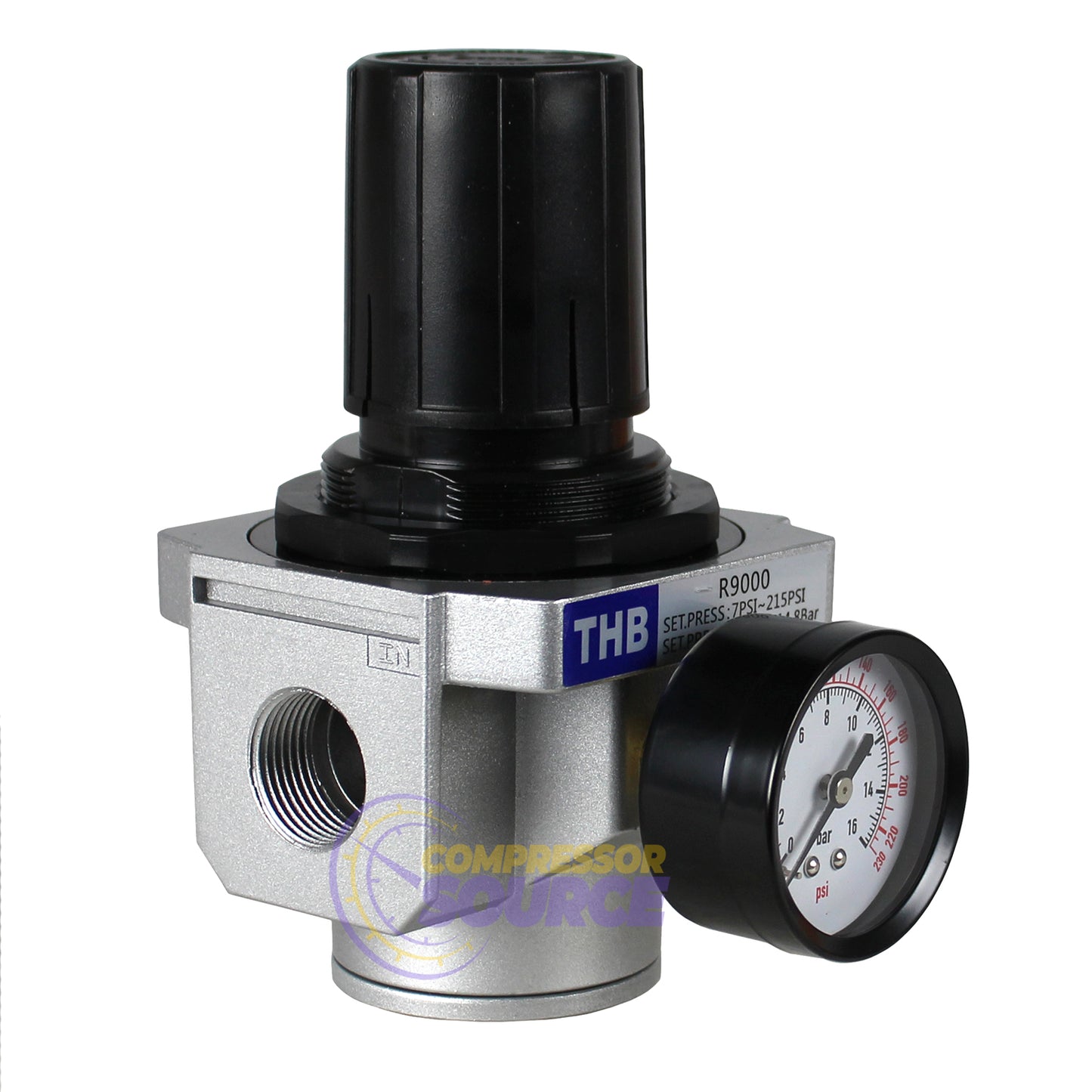 3/4" NPT Heavy Duty High Flow Compressed Air Pressure Regulator 162 CFM R906N