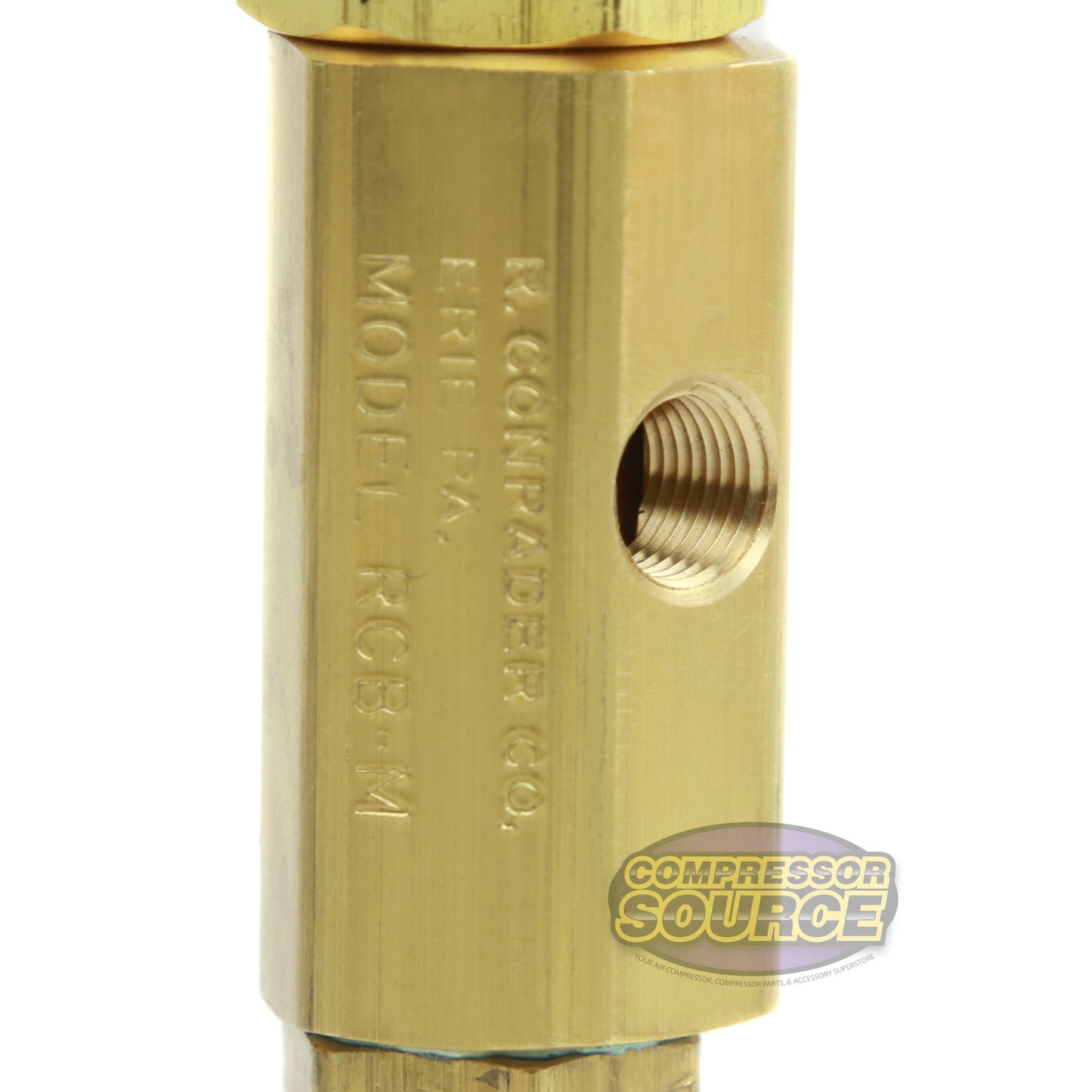 Air Compressor Unloader Control Pilot Valve 115-130 PSI Brass RCB-M1-HU-115-130