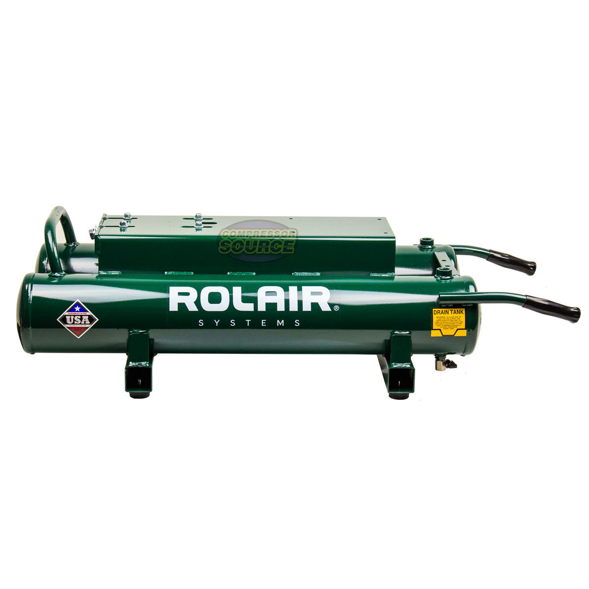 Rolair 9 Gallon Double Air Tank 150 PSI TNKASY4090 – Compressor Source