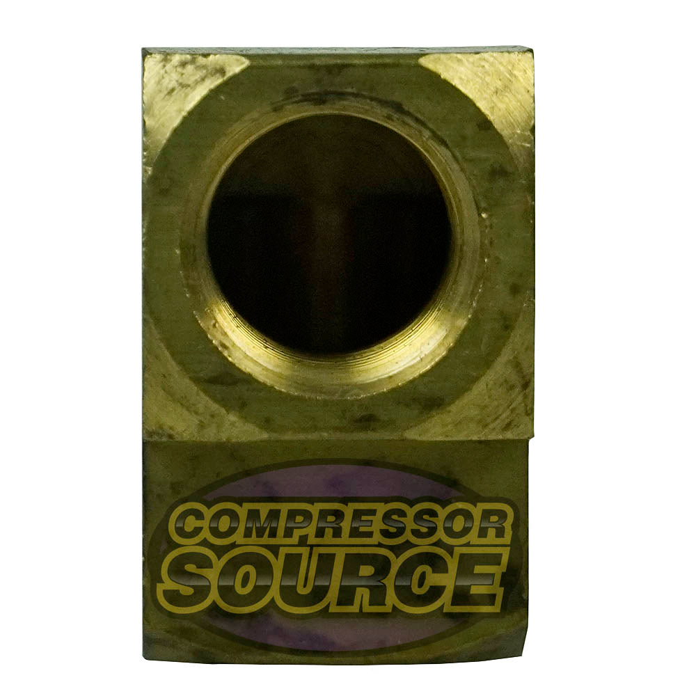 Brass 1/4" Female National Pipe Thread Female Barstock 90 Degree Elbow 100SC